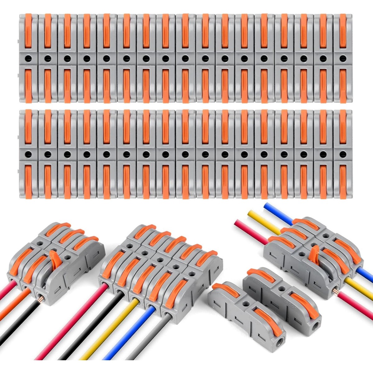 

Cable Connectors, 34 Pieces Of Connection Terminals, Spl-1 With Operating , 4mm² Conductor Terminal, Blocks, Combined Spl2-5