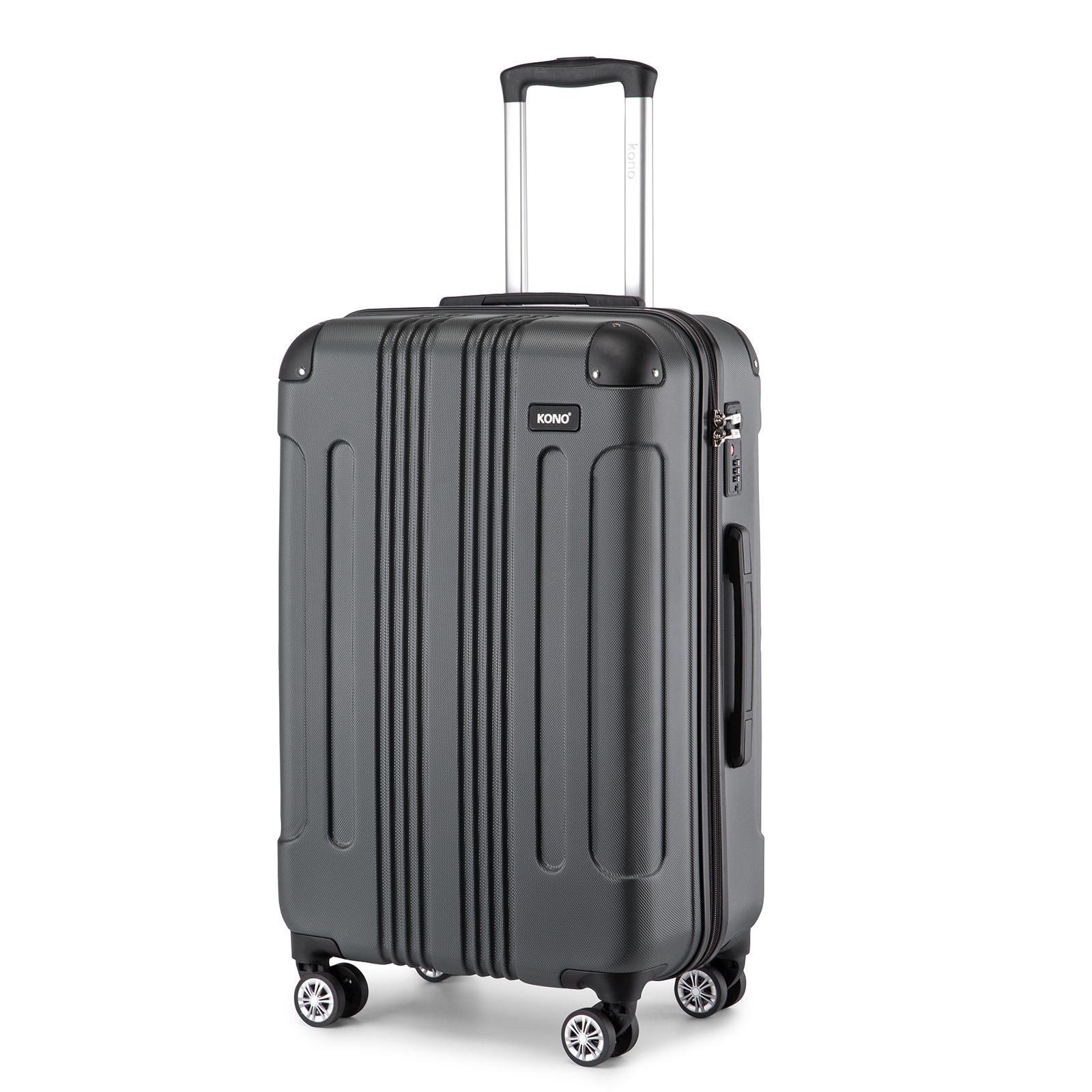 TEMU 55x35x20cm Boarding Case Hard Shell Abs Cabin Hand Luggage Suitcases 33l