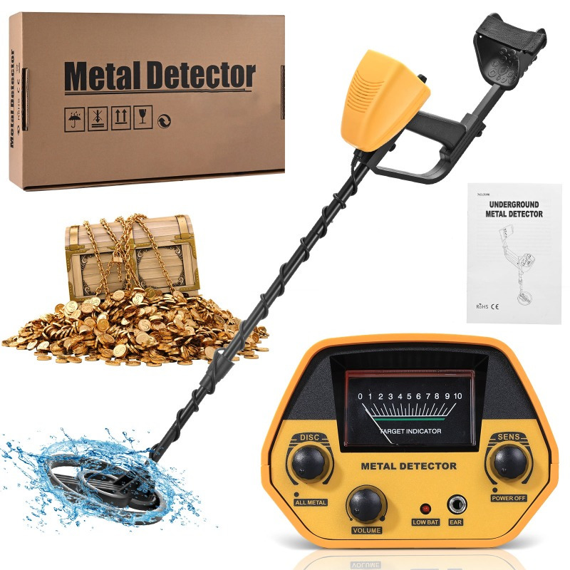 

Aomdom Metal Detectors High Accuracy Metal Detector Gold Detector Height Adjustable 78-108 Cm With 25 Cm Search Coil And Headphone Jack 20 Cm Max Christmas Gift For Adults Kids