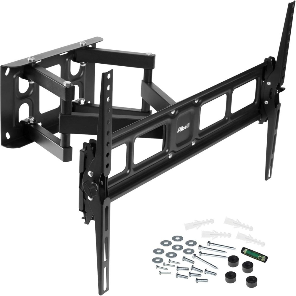 E-shop Weihnachtsförderung TV Wandhalterung Schwenkbar Neigbar max.VESA 600x400mm für 32 – 84 Zoll, TV Halterung, Flach & Curved Fernseher oder Monitor