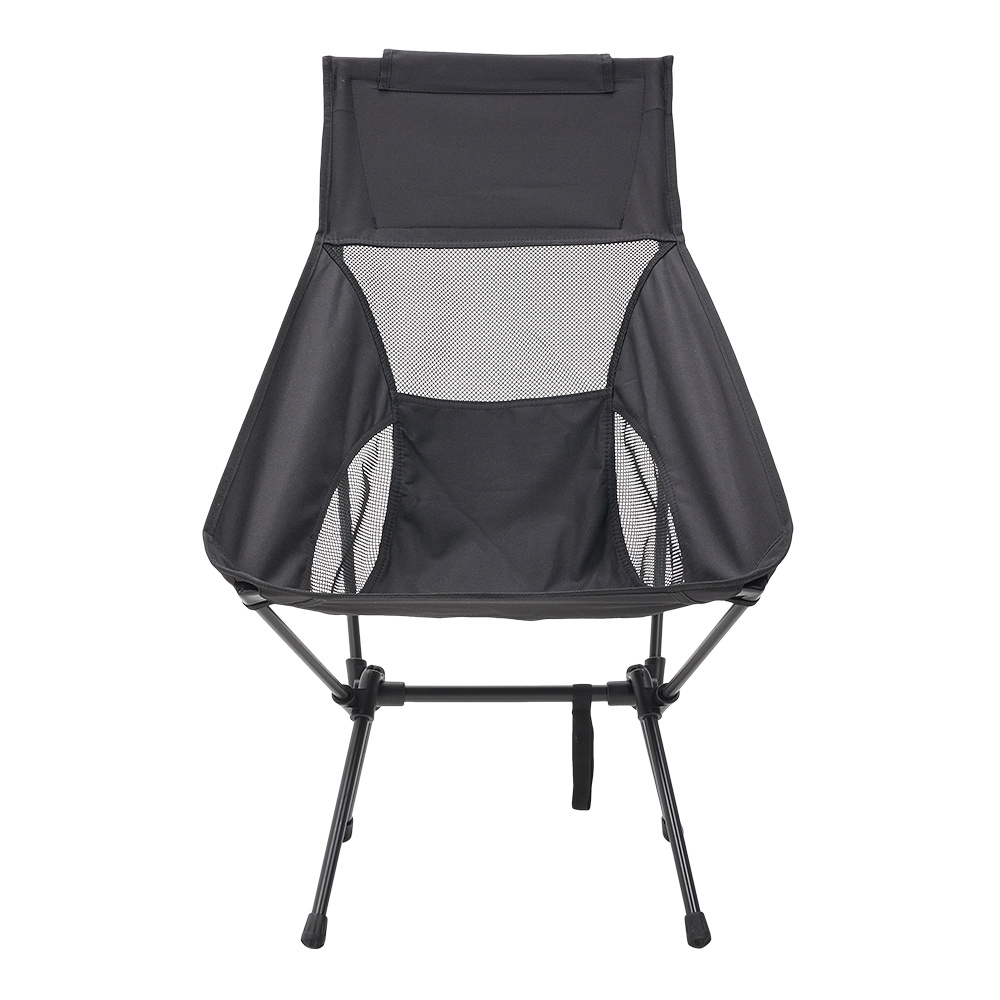 folding hiking chair portable camping adjustable height chairs outdoor use for picnic camping painting parties fishing black 41 80 88cm details 0