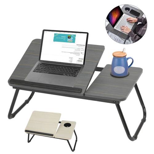 tavolino pieghevole per laptop 55x32x25 cm tavolino per notebook tavolino da letto pieghevole tavolino da letto per laptop tablet tavolino per o con porta bicchieri