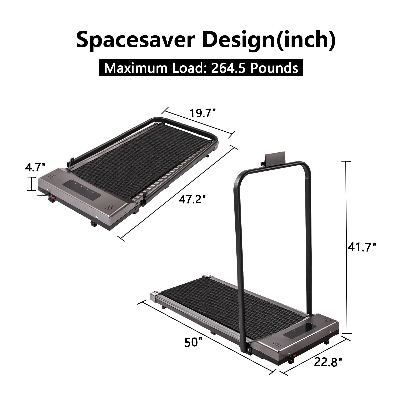 Running Pad Treadmill Motorised Walking Machine Electric Power Fitness Exercise