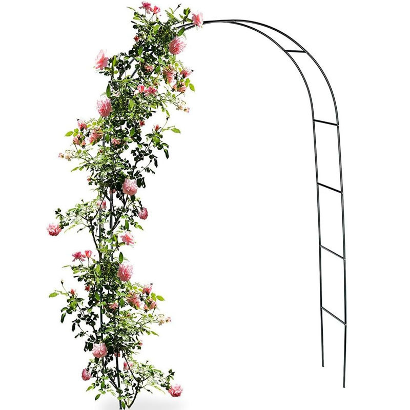 

Bakaji Da Giardino Support For Roses Climbing Plants Metal Support 140 X 35 X 240h Color - Arch For Ceremonies Metal Structure - Ideal For Outdoor Decorations Parties - Birthdays - Arch For Balloons