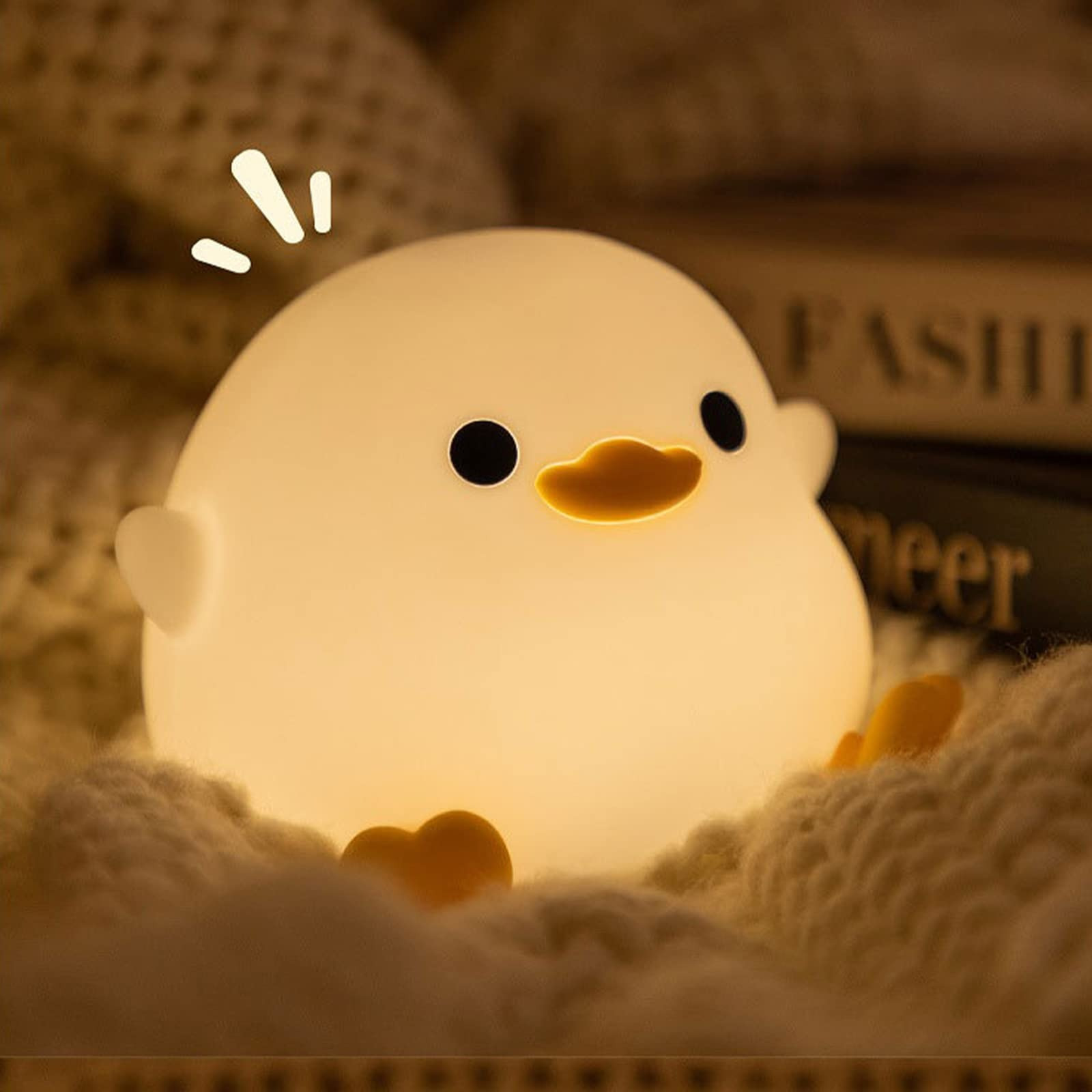 

Cute Duck Night Light Usb Rechargeable Nursery Silicone Night Light Duck Led Night Lamp With 2 Color Changing Mode For Children Birthday Gift Desk Decor