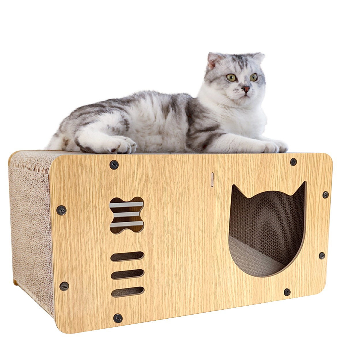 

® Scratching , Xxl Cat House, Cat, Scratching , Scratching Pad , Cat Toy 55 * 29 * 28cm