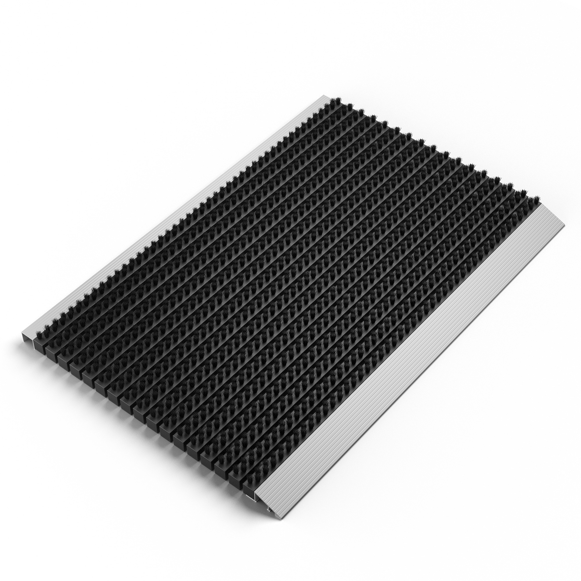 Image of Outdoor Aluminum Doormat With Brushes, Dirt-catching Mat, Outdoor Foot Mat, Aluminum Doormat For Outdoor Use, Outdoor Foot Scraper, Shoe Scraper For House Entrance, Outdoor Brush Mat