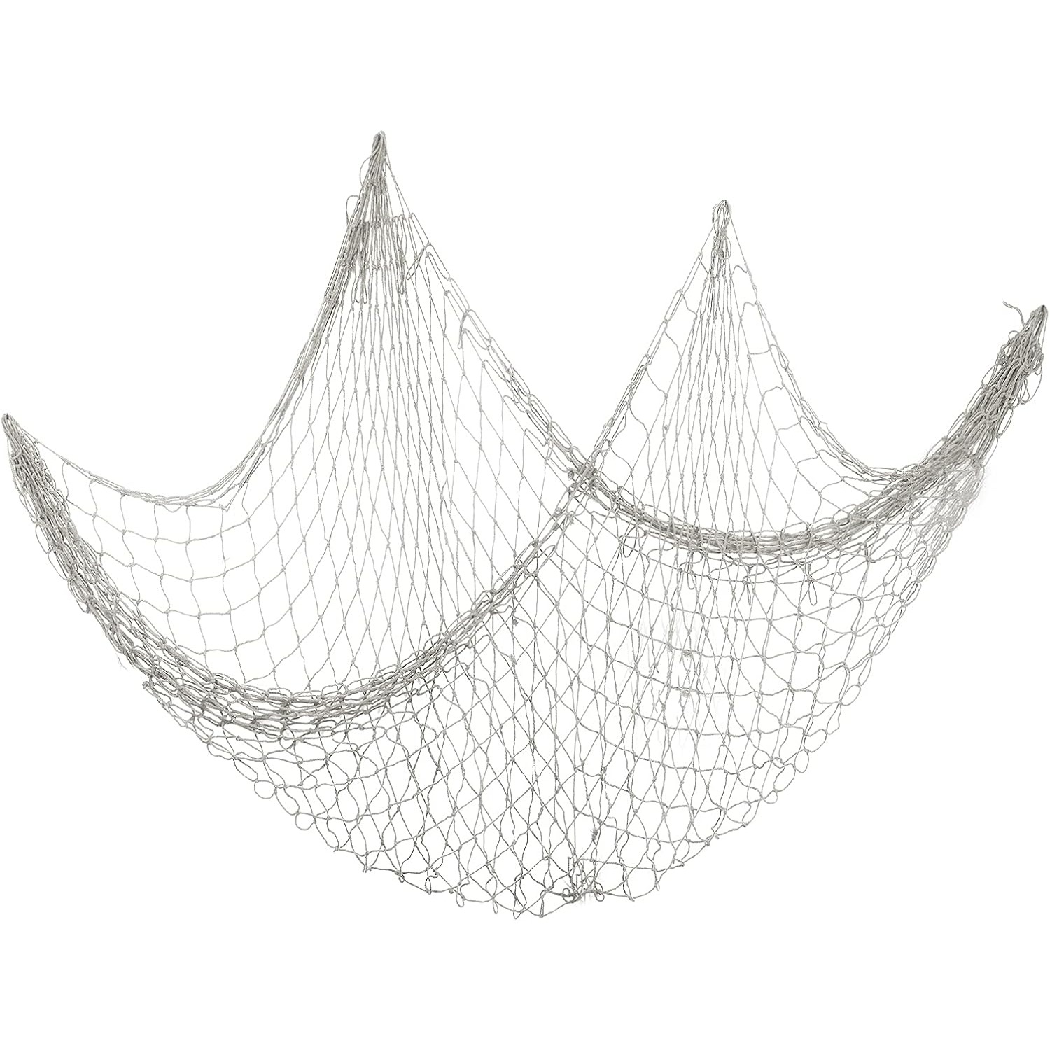 TEMU Fishing Net Decoration Outdoor White Fishing Nets In Mediterranean Style For Hanging Fishing Decorative Net Fishing Net Wall Hanging Maritime