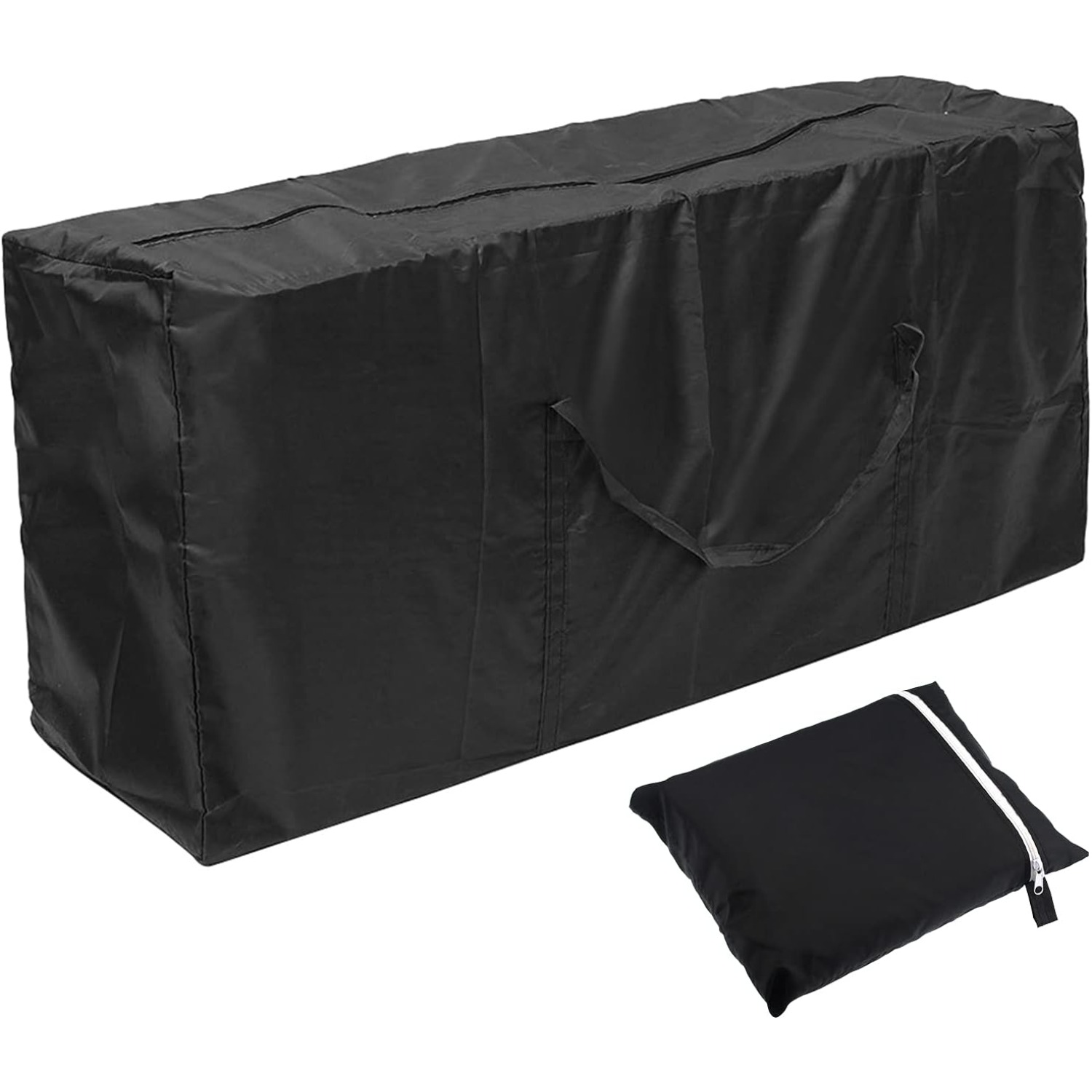 

Garden Cushion Storage Bag Garden Cushion Storage Case Garden Cushion Cover Oxford Storage With Carrying Handle For Garden Furniture Cushions Cushion Covers Christmas Trees Black 173 76 51 Cm