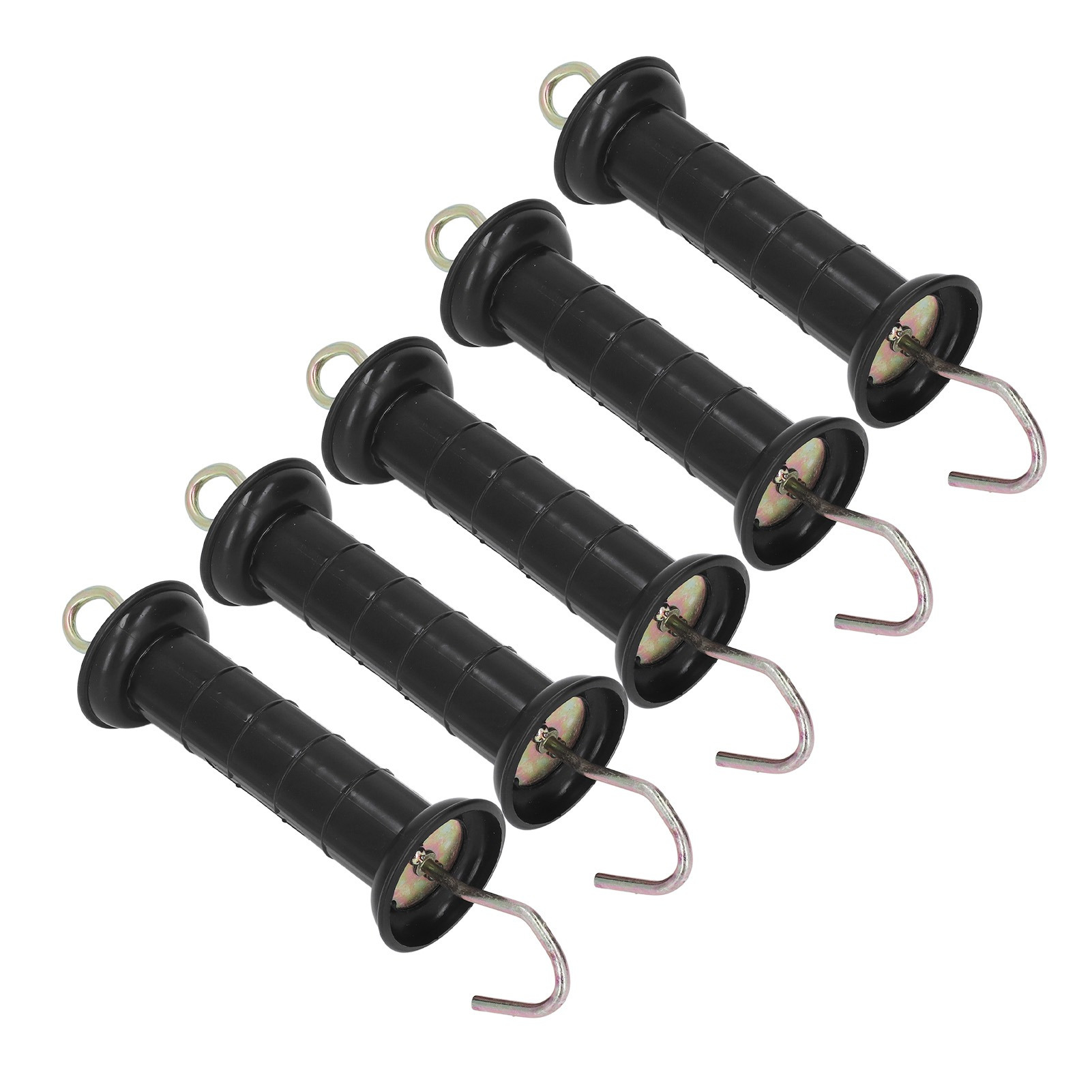 

5pcs Electric Fence Handle Insulated Gate Handle Bar With Metal Hook For Farm