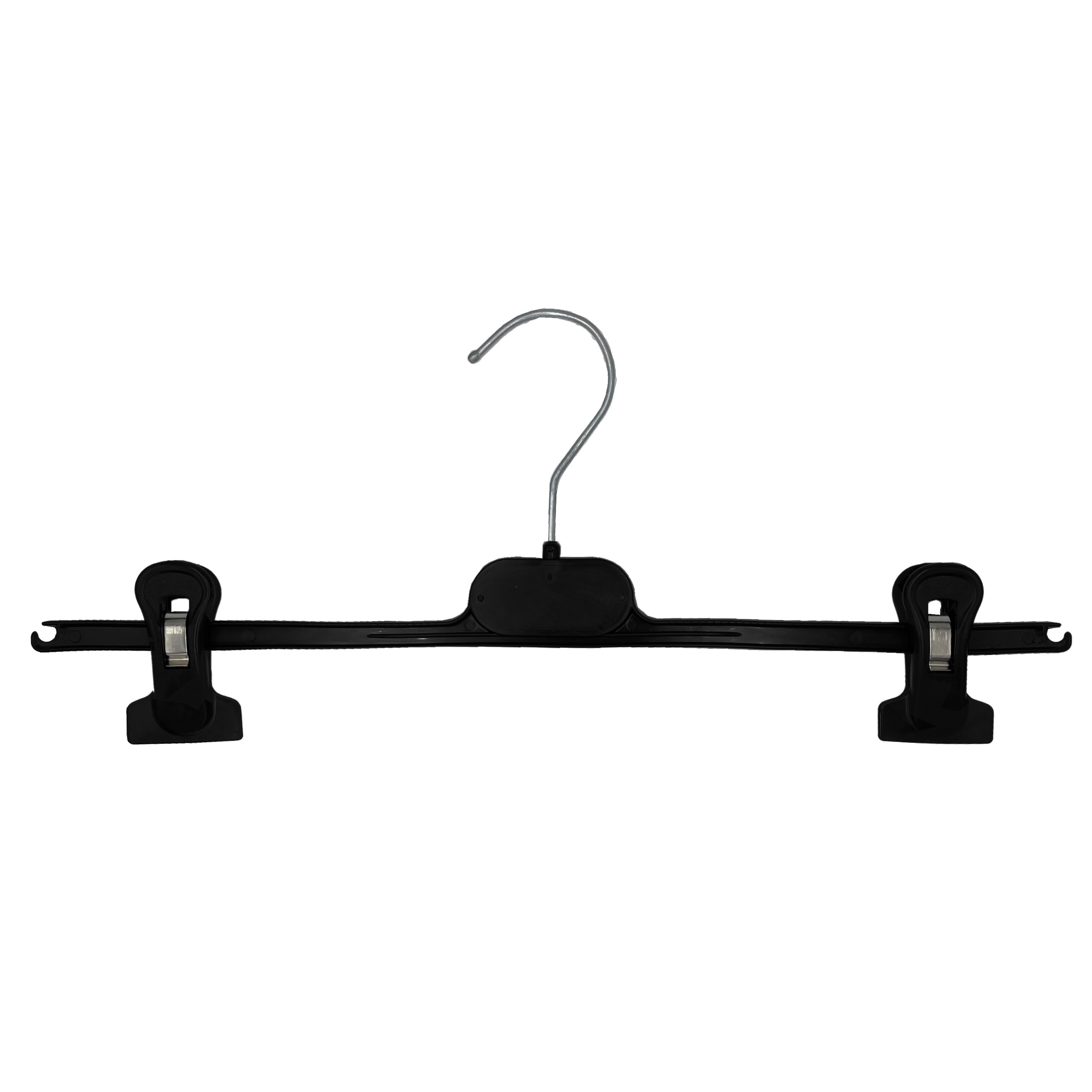 

Hangers With Trouser Clamps, Made In Italy, Skirts And Dresses Space-saving Plastic Coat Hanger, Cod.9600