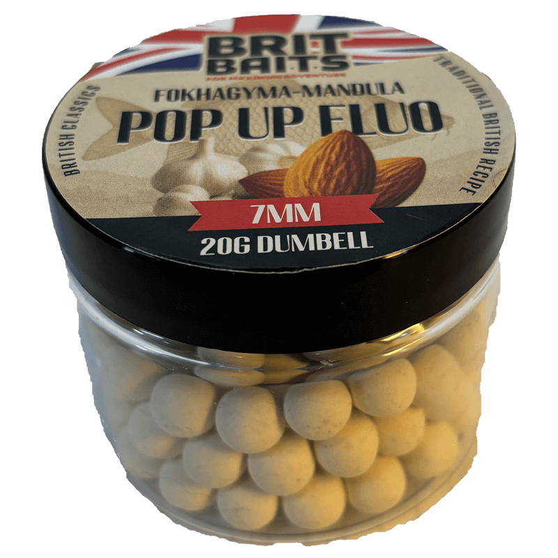 Image of Britbaits Pop Up Fluo Garlic-almond 7 Mm
