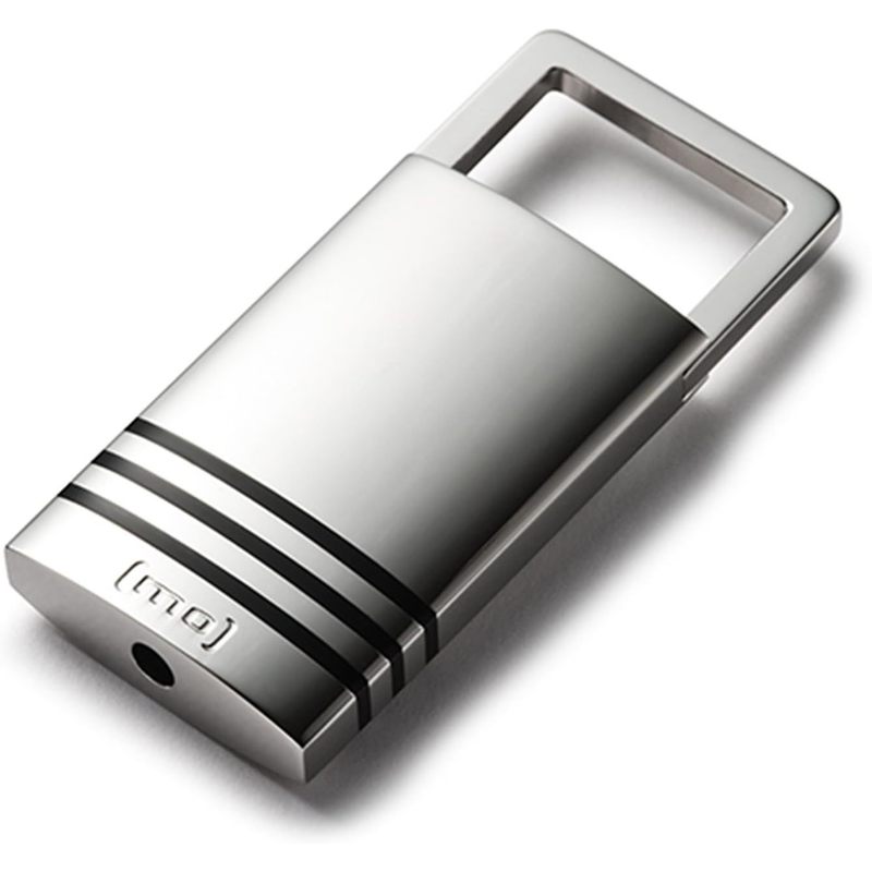 Unisex Key Ring Stainless Steel Precious Resin Black 55 mm