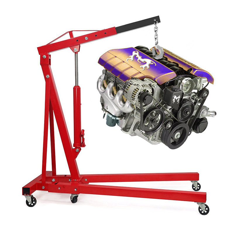 2 Ton Folding Engine Crane with Casters