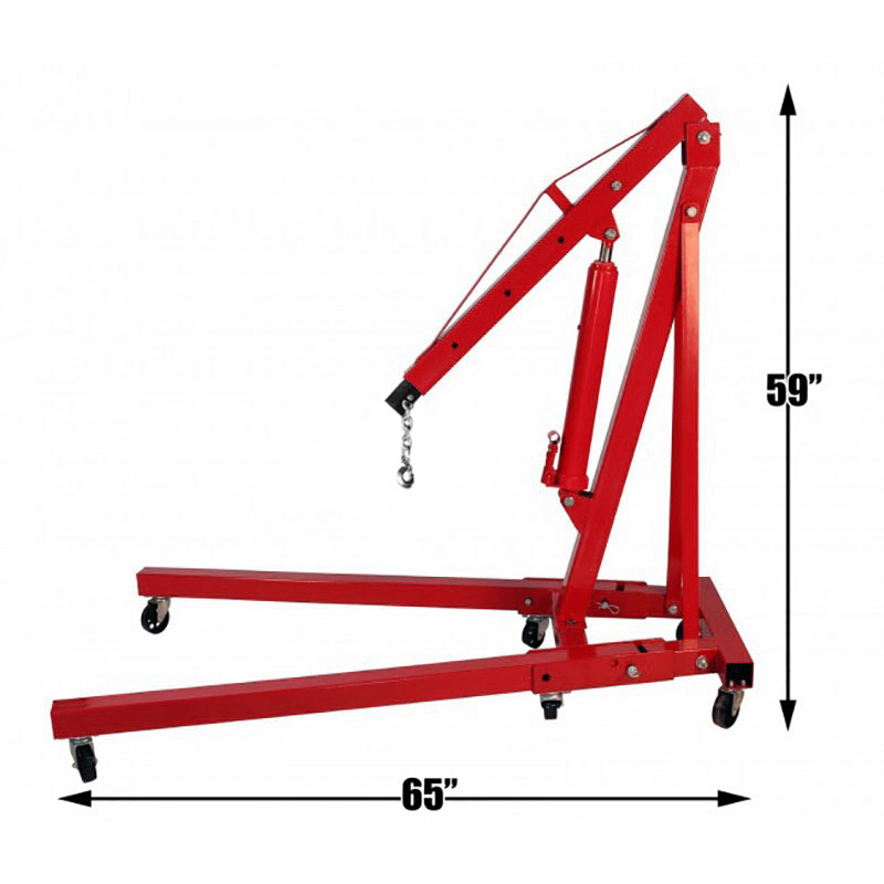 2 Ton Folding Engine Crane with Casters
