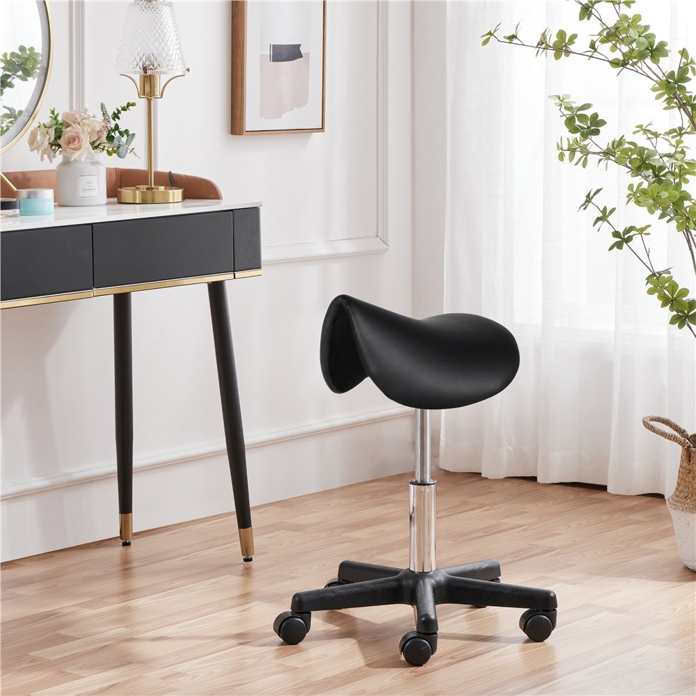 Costoffs Stool Rolling Stool Height-adjustable Swivel Stool Practice Stool Work Stool Office Stool Seat Stool Stool With Wheels