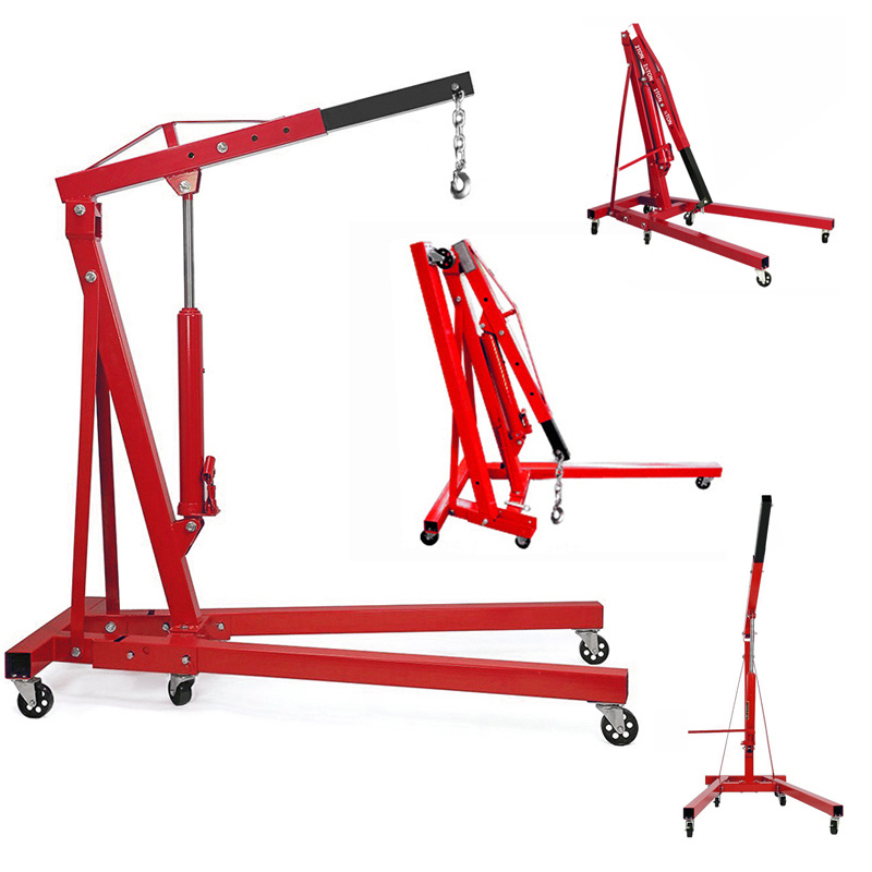 2 Ton Folding Engine Crane with Casters
