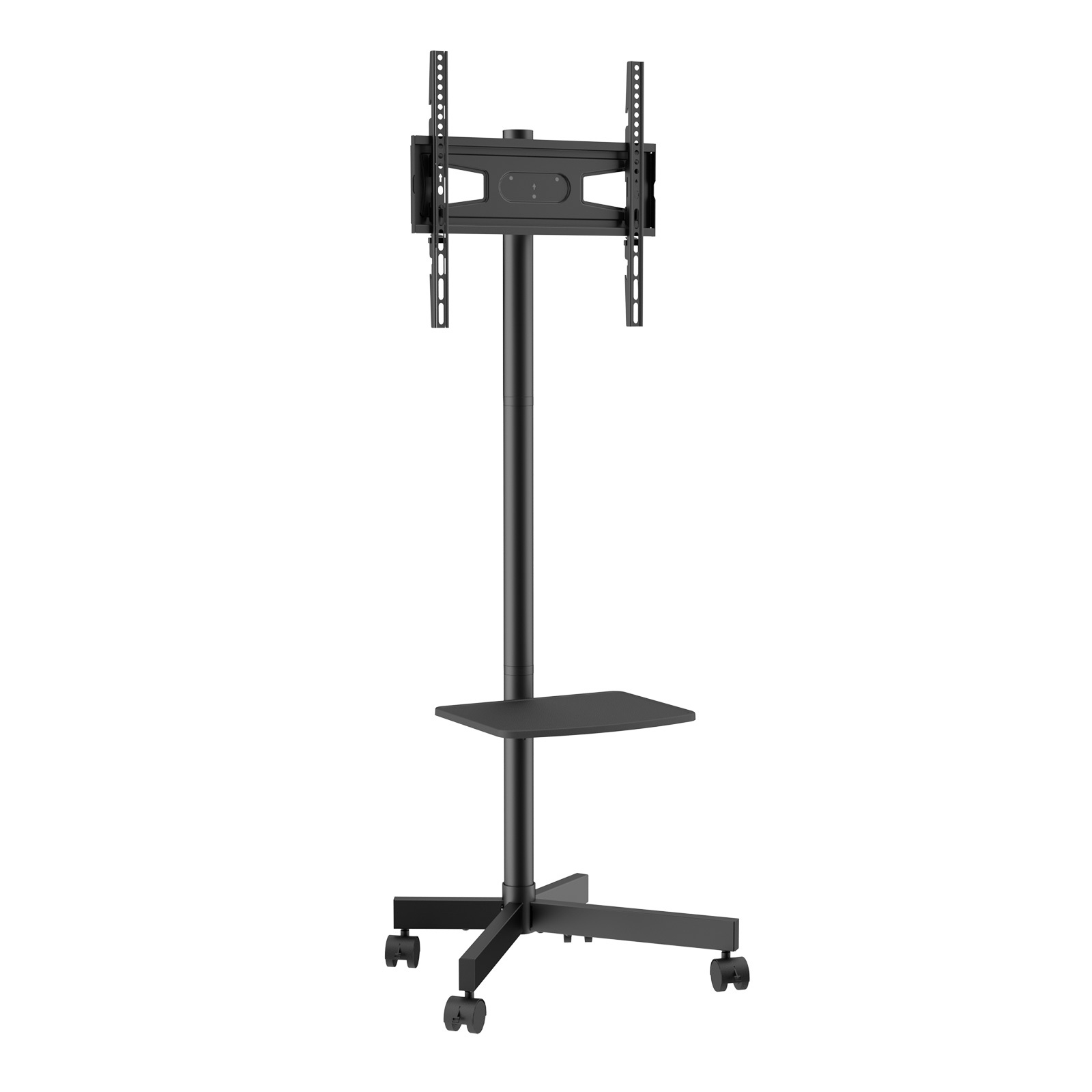 TEMU VEVOR Supporto TV mobile, carrello TV mobile per TV da 23 pollici, supporto TV portatile con altezza regolabile e ruote, con vassoio per