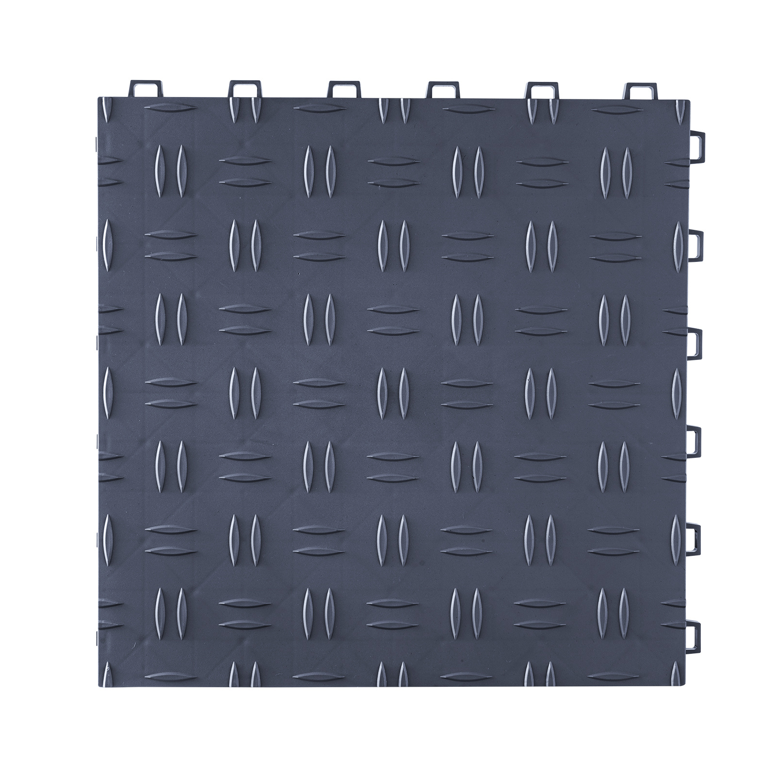 Image of Vevor Interlocking Garage Tiles, Pack Of 50 Garage Flooring Tiles In Pp 305x305x13.4mm Anti-slip Texture For Garages, Basements, Repair
