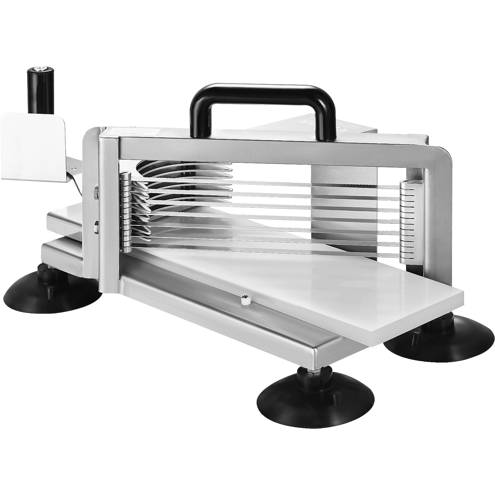 Image of Vevor Commercial Tomato Slicer, 9.5mm Tomato Slicer, Heavy Duty Stainless Steel Tomato Cutter, With Non-slip Feet, For Slicing Tomatoes, , And