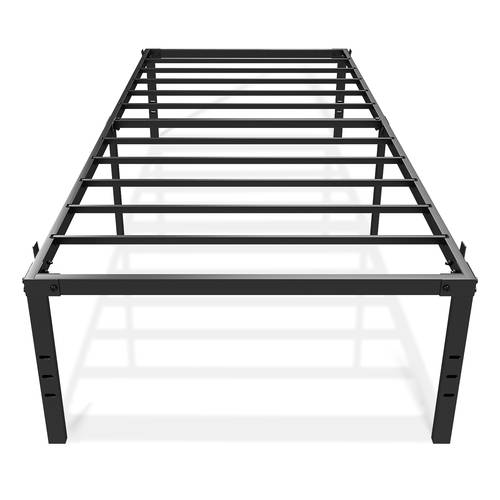 metal bed frame black metal bed frame 18 inches under bed storage space sturdy metal construction easy assembly