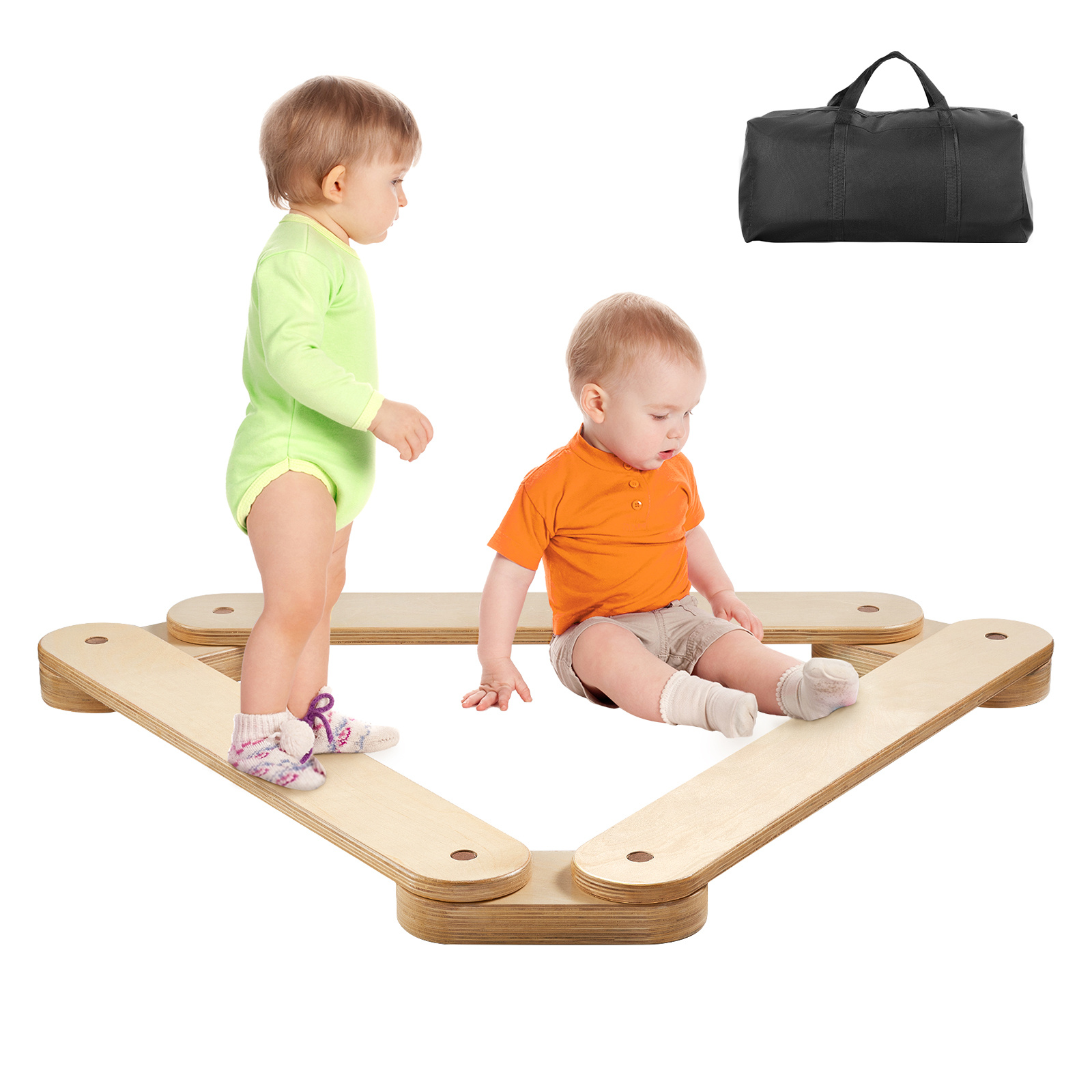 Vevor Beam Stepping Stones Gymnastics Children Balance Board 3 Pcs