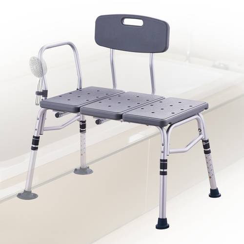 banc de transfert pour baignoire, sièges de réglables pour , banc de pour personnes âgées et handicapées, sièges de bain antidérapants avec accoudoirs et réversible, de 400lbs