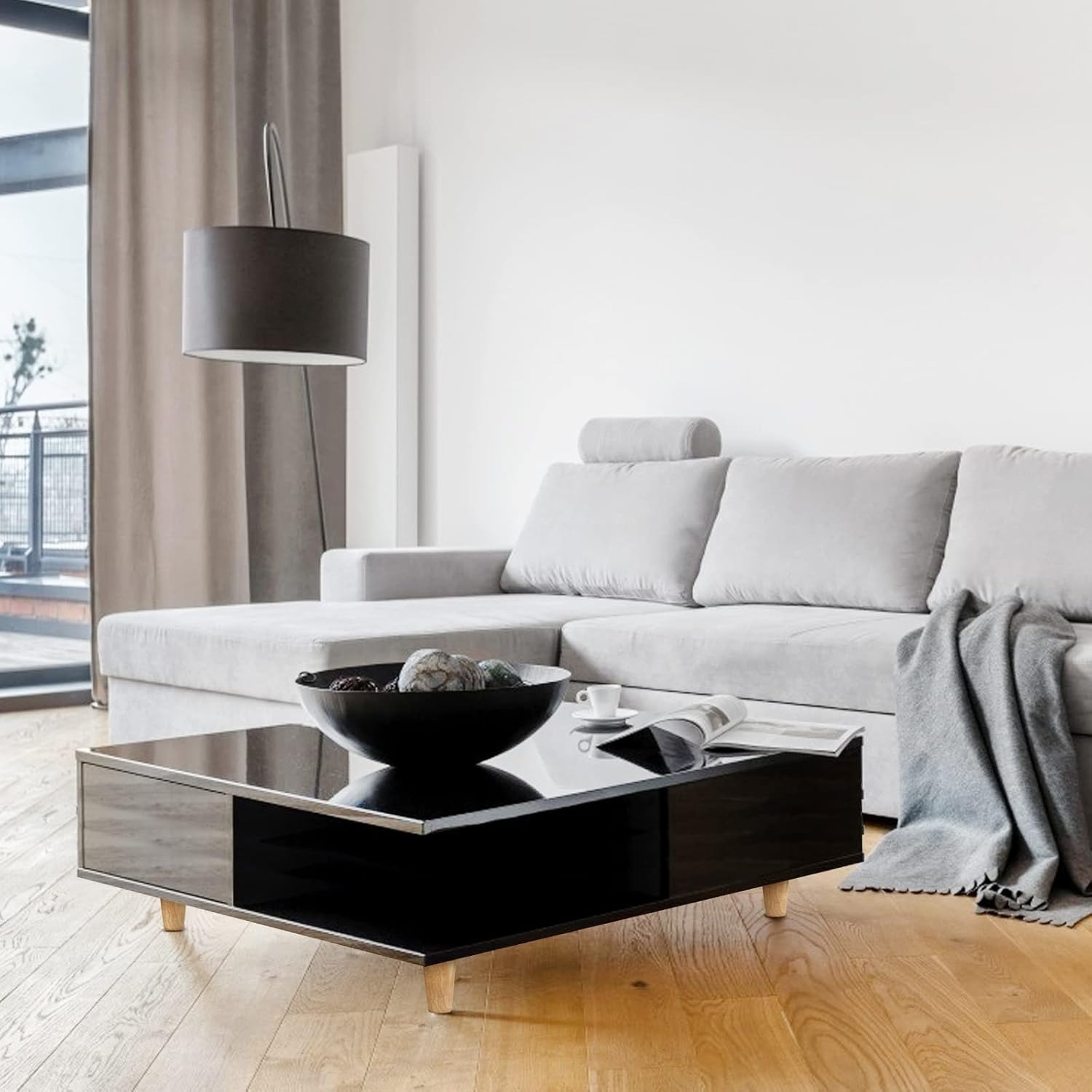 4 Gambe Per Mobili In Legno Massello - 12 Cm, Con Piastra Di Montaggio E Viti - Foto 11