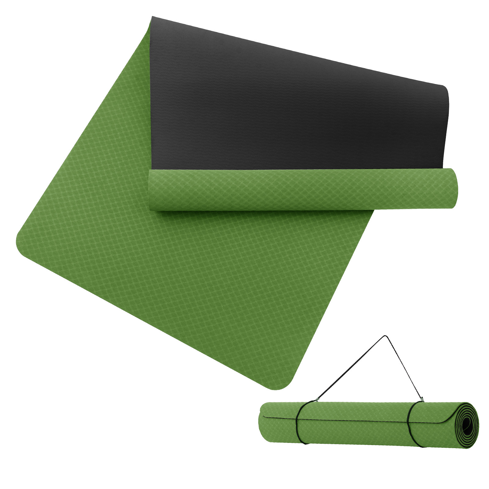 

Yoga Mat Large Yoga Mat Xxl Gymnastics Mat Sports Mat Non-slip Tpe Fitness Mat Training Mat Pilates Mat For Yoga Pilates