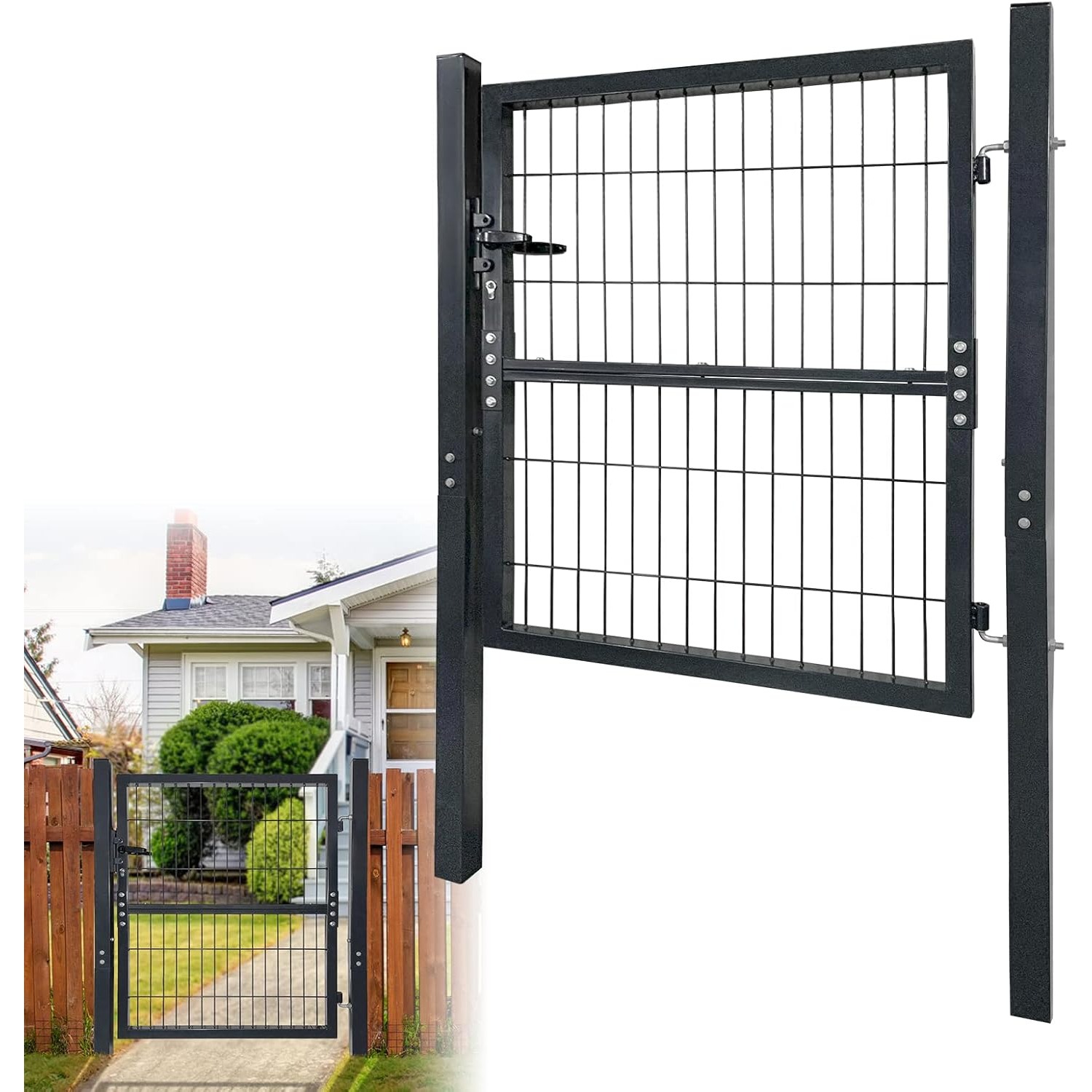 

Garden Gate Garden Door 100x100cm 120x100cm 150x100cm Garden Fence Double Gate Yard Gate Garden Wing Gate Fence Door Galvanized Steel Fence Gate . Posts And Lock Door