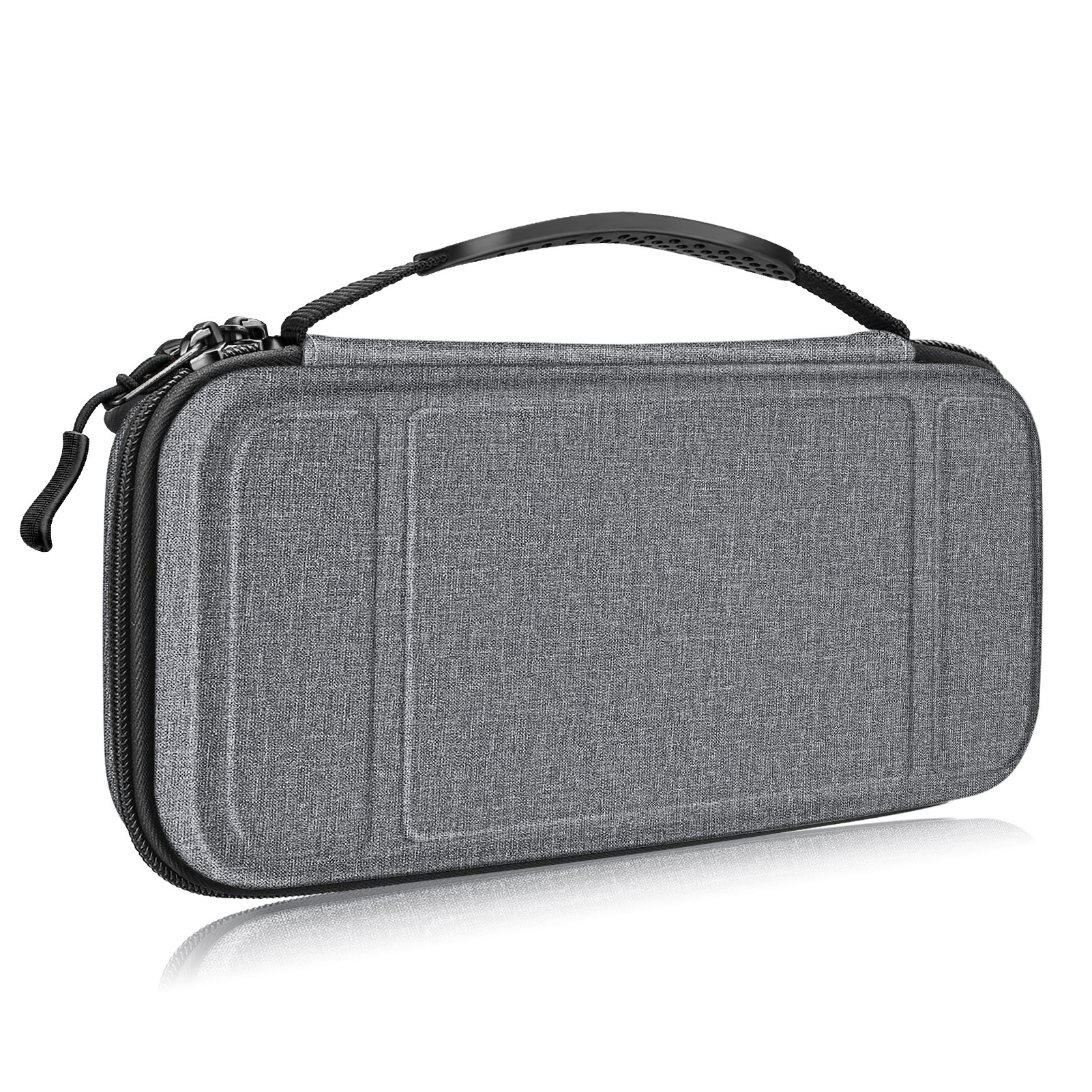 Carrying Case Compatible With Switch/switch Oled Model - [shockproof] Hard Shell Storage With 10 Game Card Holders, Travel Case For Console And Accessories