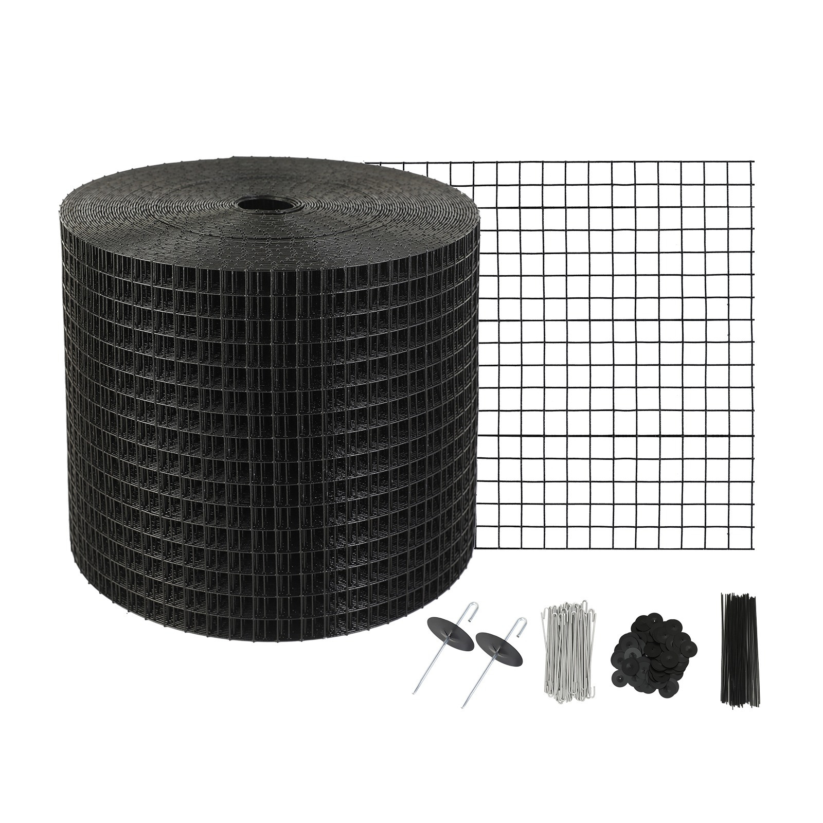 TEMU Kit de protección para paneles solares VEVOR de 6 pulgadas x , rollo de protección para animales con 60 piezas de sujetadores de acero