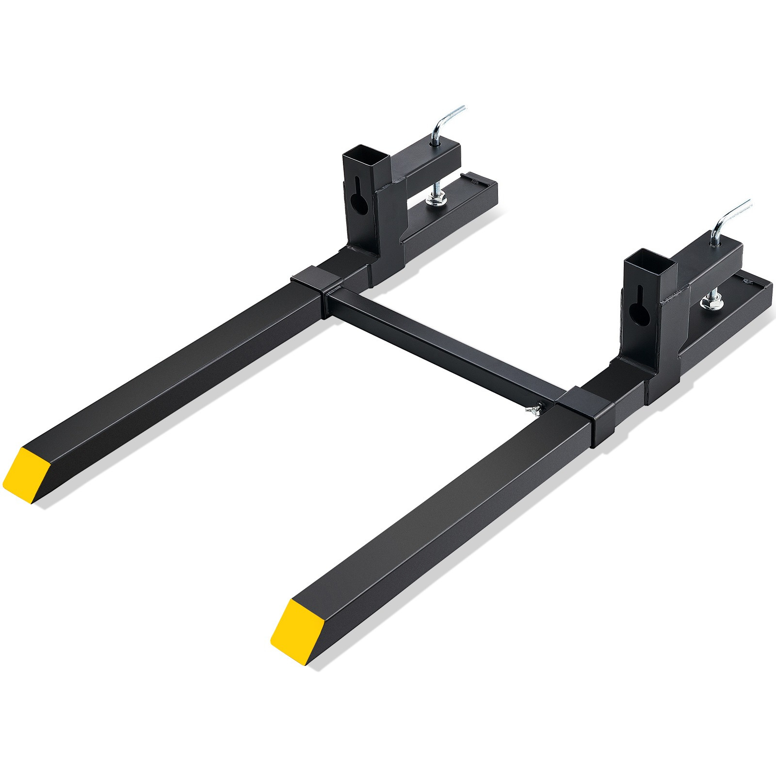 Image of Vevor Pallet Forks, 2000 Lbs Clamp On Pallet Forks, 43" Total Length Tractor Bucket Forks With Adjustable Bar, Heavy Duty Pallet Forks For Tractor Attachments, Skid , Loader Bucket