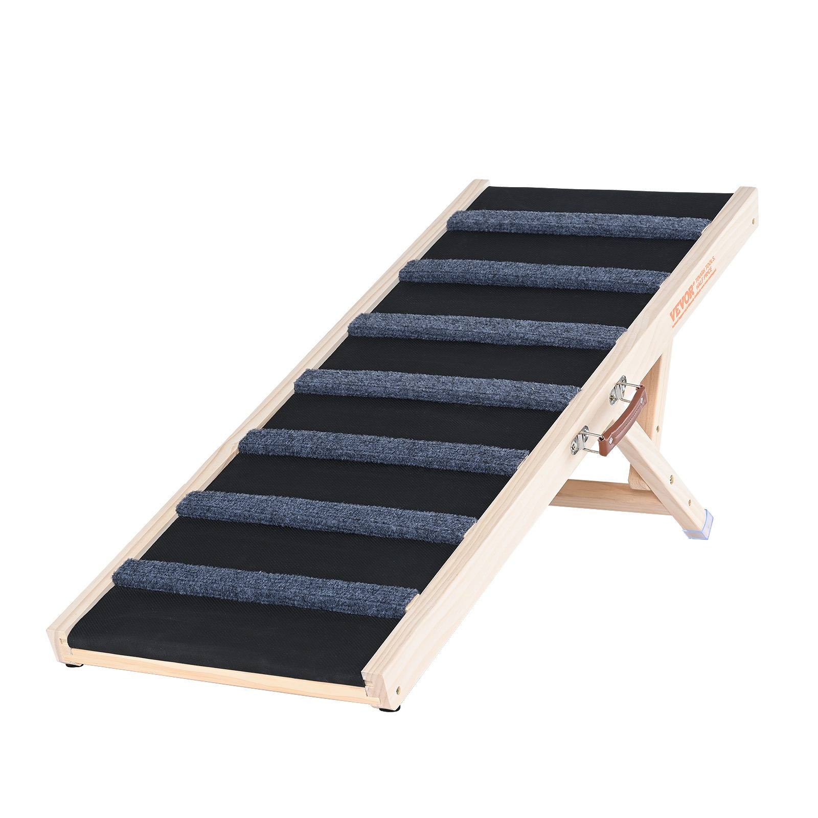 Vevor Dog Ramp, Folding Pet Ramp For Bed, Adjustable Dog Ramp For Small, Large, Old , Wooden Pet Ramp With 39.3" Long Ramp, Adjustable From 15" To 22", Suitable For Couch, Sofa, Car