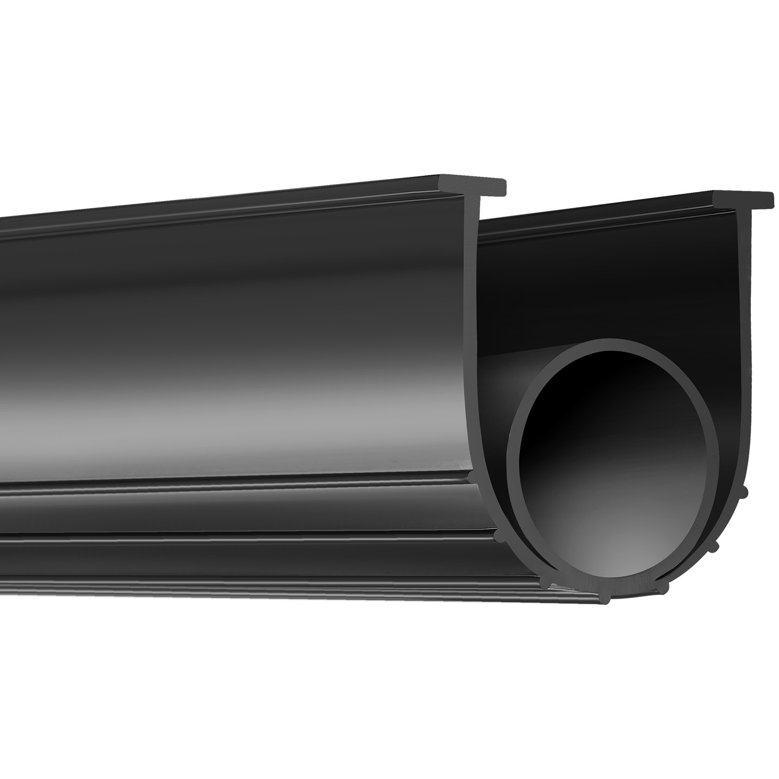 Vevor Garage Door Seals Bottom, U Shape +o Ring Combination Garage Door Bottom Weather Seal, 16ft Weatherproofing Garage Door Seal, 5/16 Inch T-ends And 3 3/4 Inch Width, For Doors, Black
