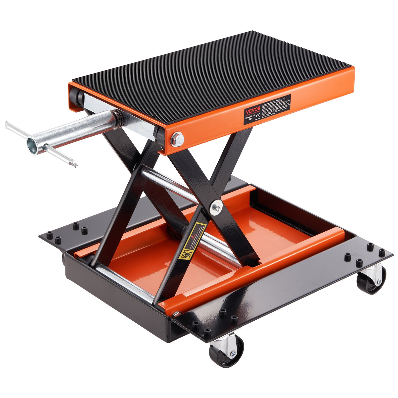 E-shop VEVOR Motorradheber ATV Scherenwagen 1100 lbs Breites Deck & Handkurbel
