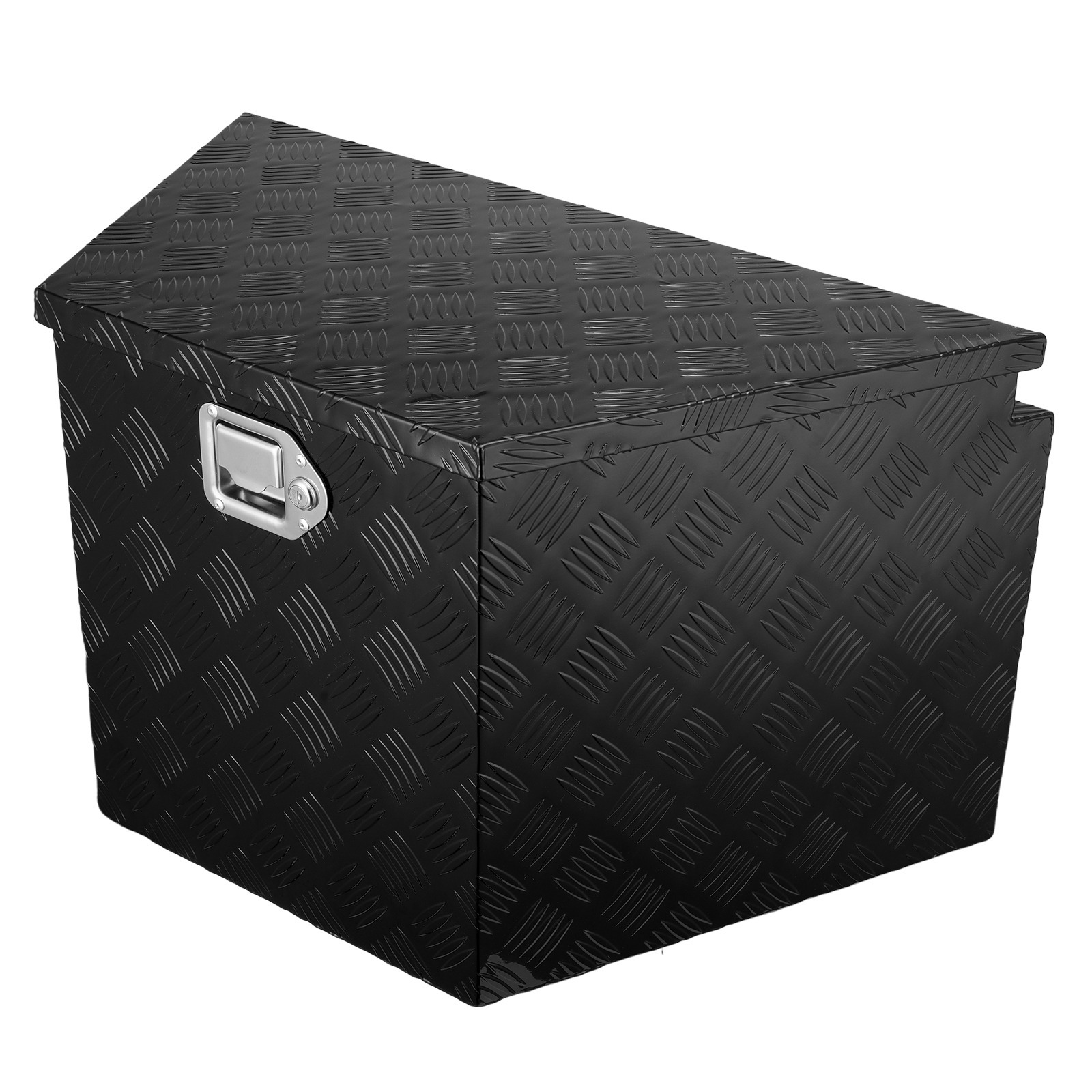 Image of Vevor Trailer Tongue Box, Aluminum Alloy Diamond Plate Tongue Box Tool Chest, Heavy Duty Trailer Box Storage With Lock And Keys, Utility Trailer Tongue Box For Pickup Truck, Rv, Trailer, 39"x16.5"x12"