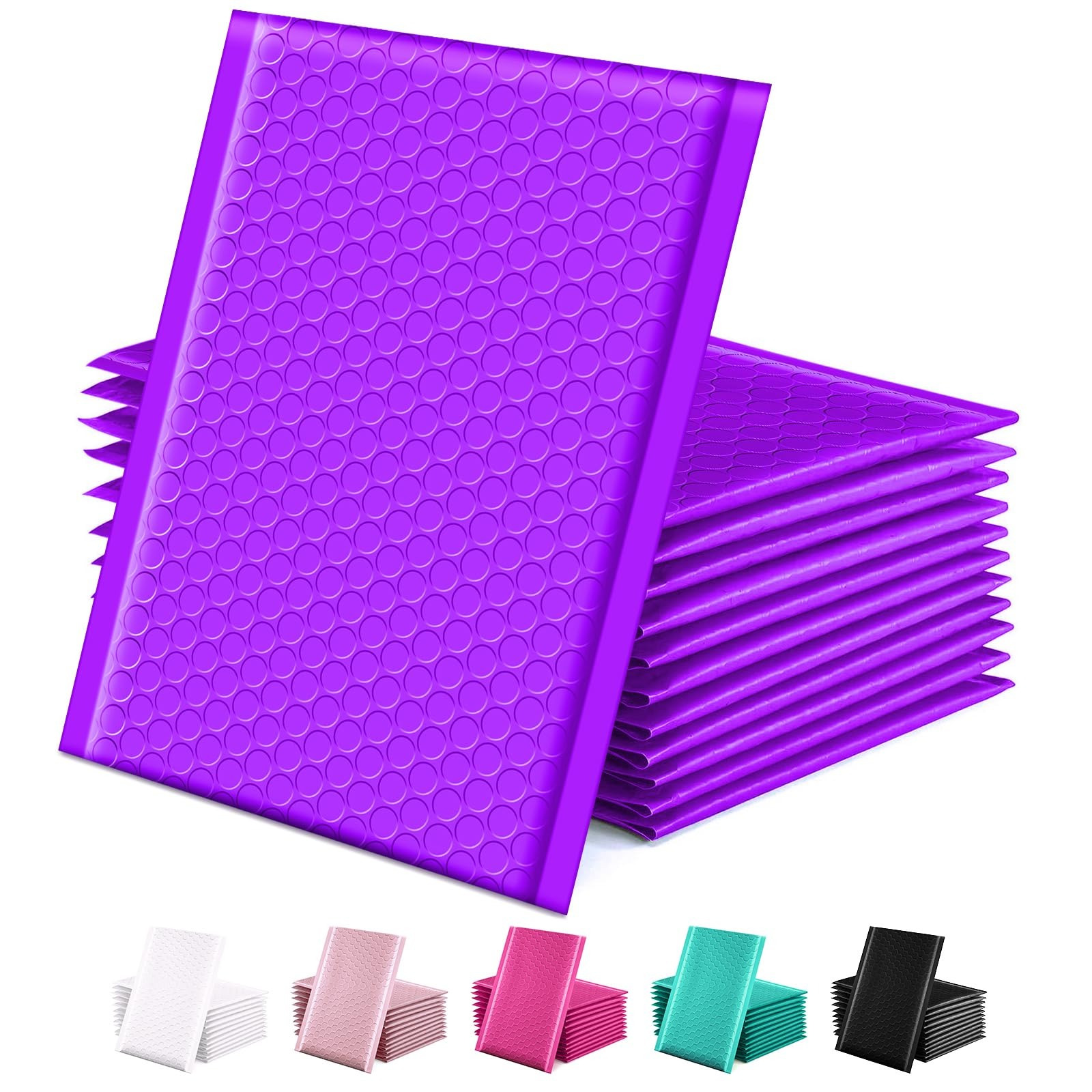 Image of 50 Pieces Of Mailers 15.3 Cm X 26.9 Cm Shipping Envelopes Mailers A5 Padded Envelopes Lined Poly Mailers Self-adhesive Closure For Shipping Packaging And Storage