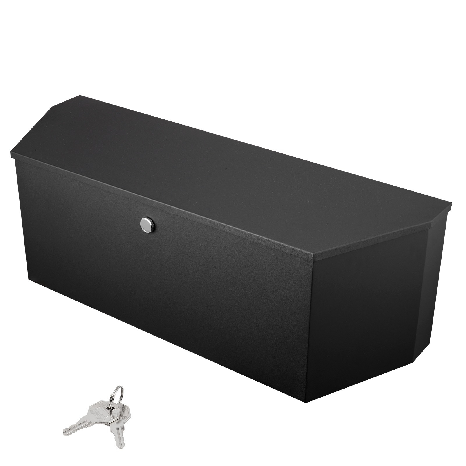TEMU Vevor Trailer Tongue Box, Carbon Steel Tongue Box Tool Chest, Heavy Duty Trailer Box Storage With Lock And Keys, Utility Trailer Box For Pickup