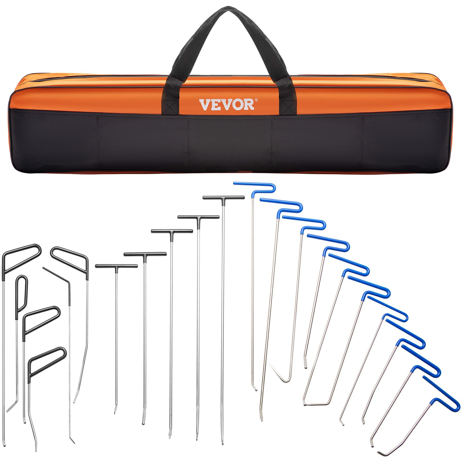 Vevor Rods Dent Removal Kit, 21pcs Paintless Dent Repair Rods, Stainless Steel Dent Rods, Dent Repair Tools, Professional Hail Dent Removal Tool For Dents, Door And Hail Damage