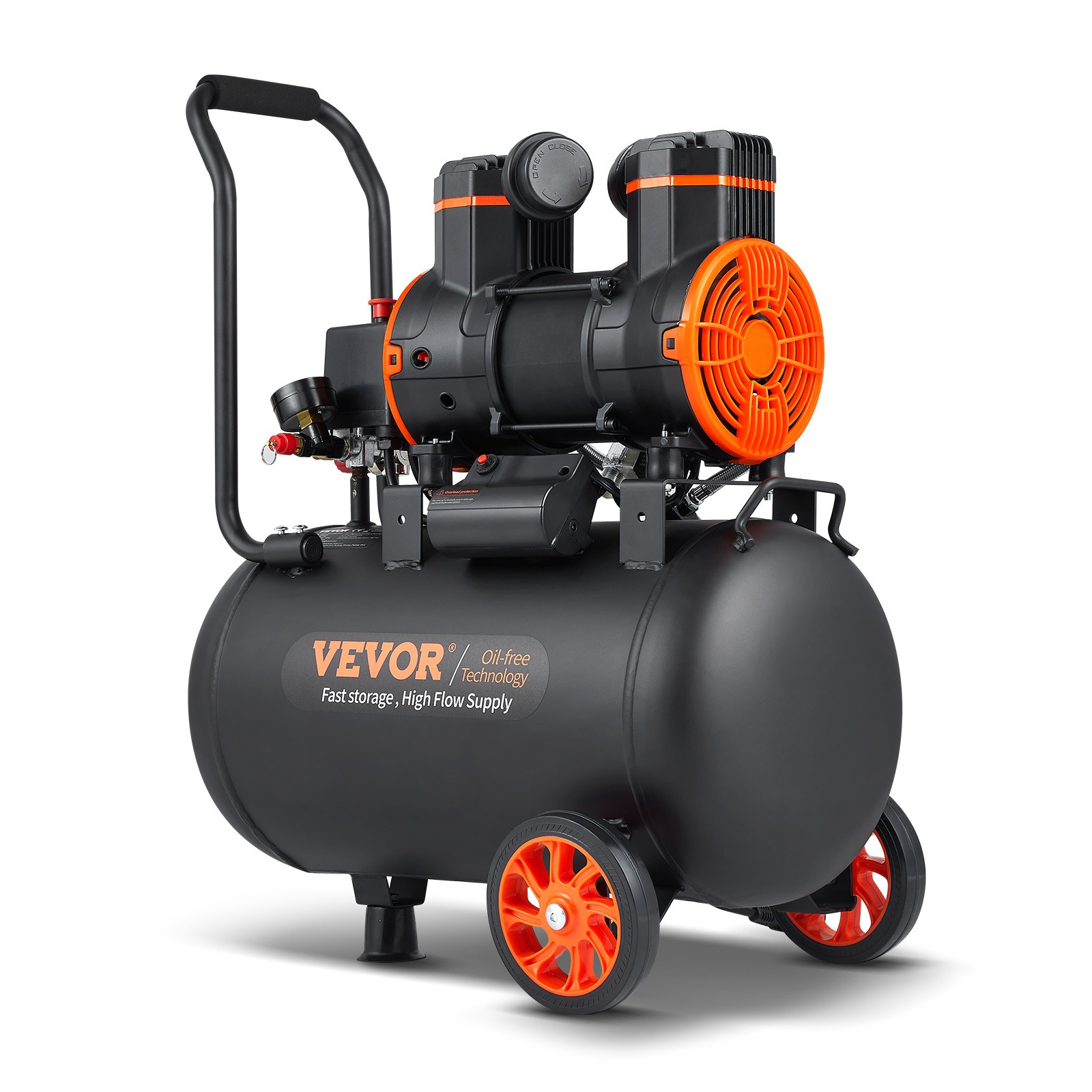 E-shop VEVOR Luftkompressor 9.3 Gallon 1800W CFM@ 90PSI 70 dB Ultra Leise Ölfrei