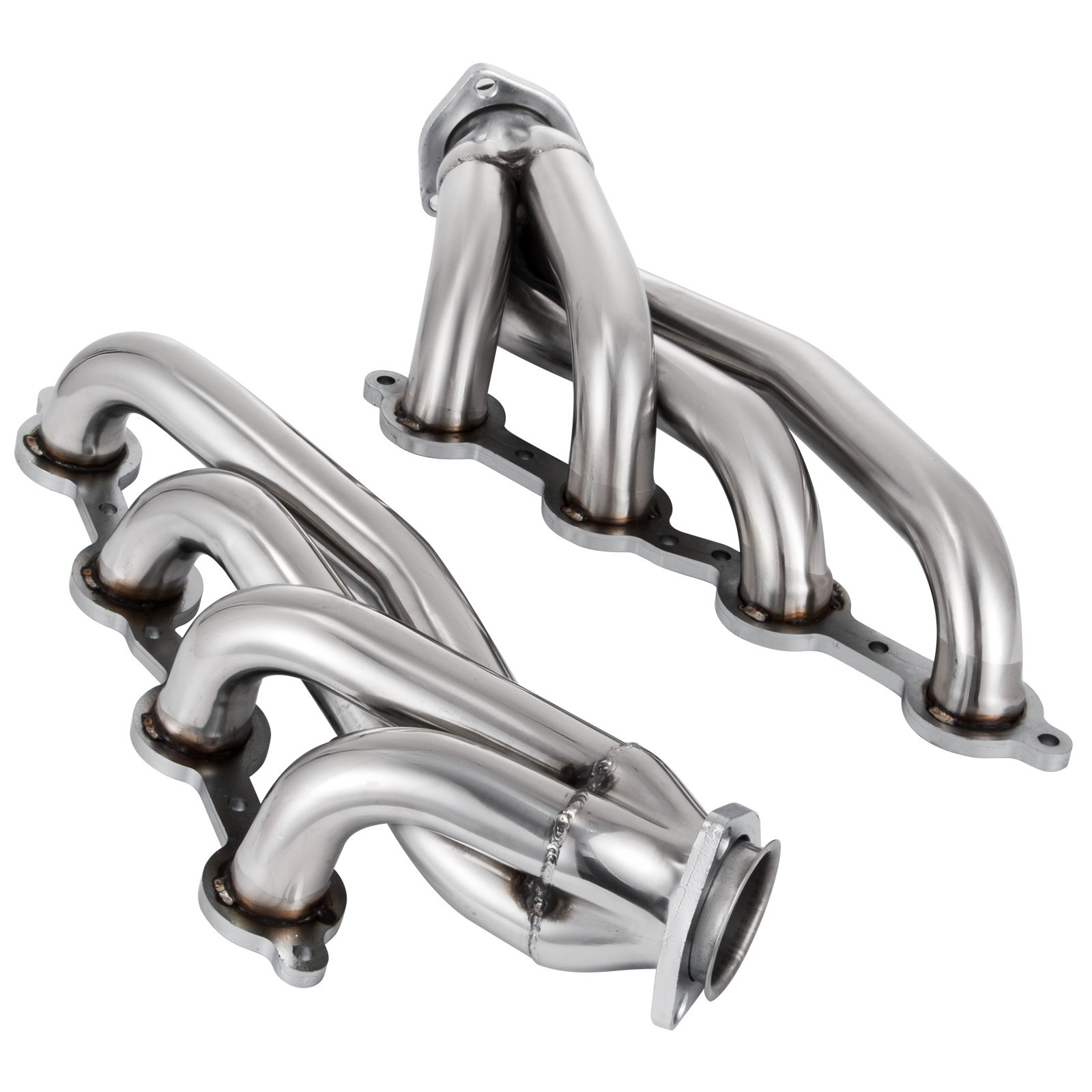 Image of Vevor Exhaust Set 1 3/4" Exhaust Turbo , Stainless Steel Exhaust Manifold , Shorty Engine Conversion Ls Swap Exhaust For Chevy Ls1 Ls2 Ls3 Ls6 Suv/truck Car