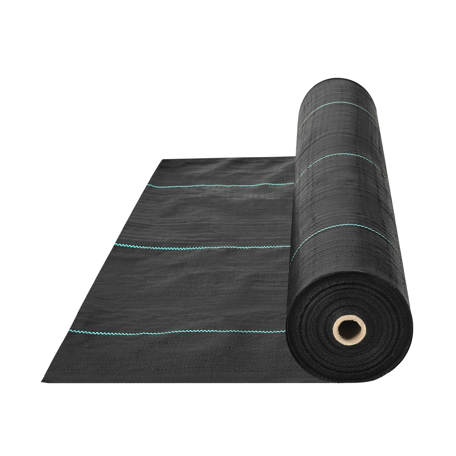 TEMU Weed Barrier Landscape Fabric, 3.28*164ft Heavy Duty Garden Weed Fabric, Woven Pp Weed Control Fabric, Driveway Fabric, Geotextile Fabric For