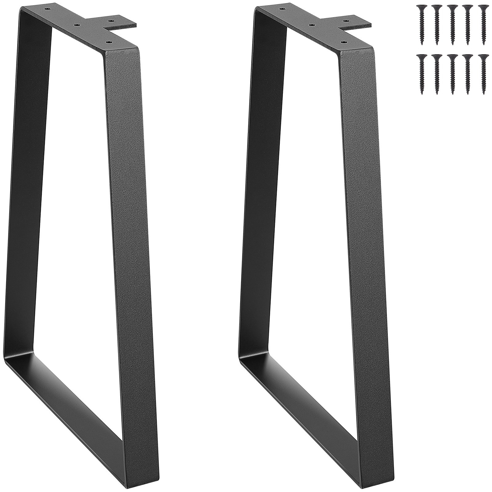 TEMU Gambe da tavolo in acciaio trapezoidale VEVOR 406.4MM, set gambe di ricambio per mobili fai da te come da caff癡, scrivanie moderne, panche,