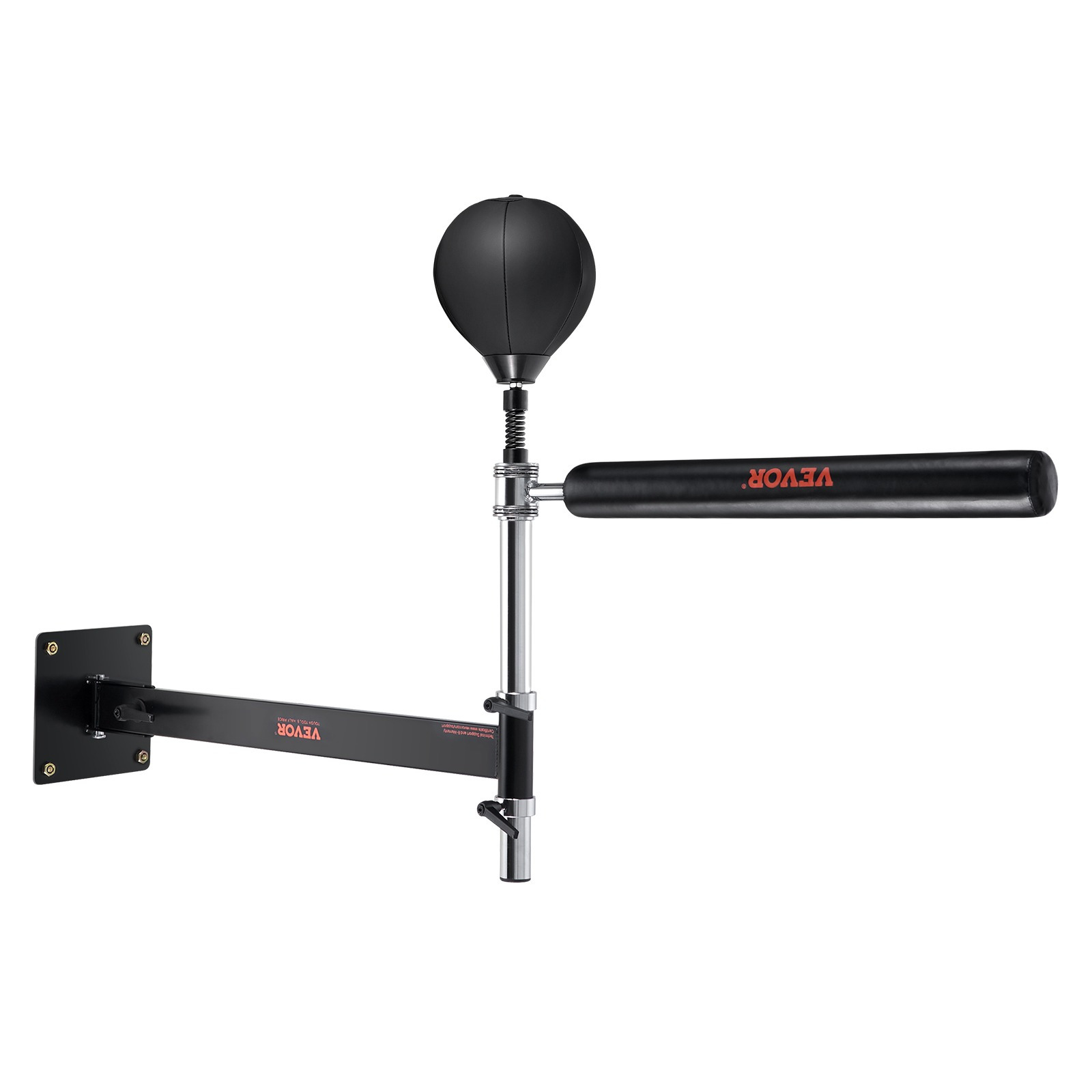 Vevor Wall Mount Boxing Spinning Bar, Spinning Bar With Punching Ball, Adjustable Boxing , Reflex With Gloves, Boxing Training Equipment For Kickboxing, Mma, Fitness