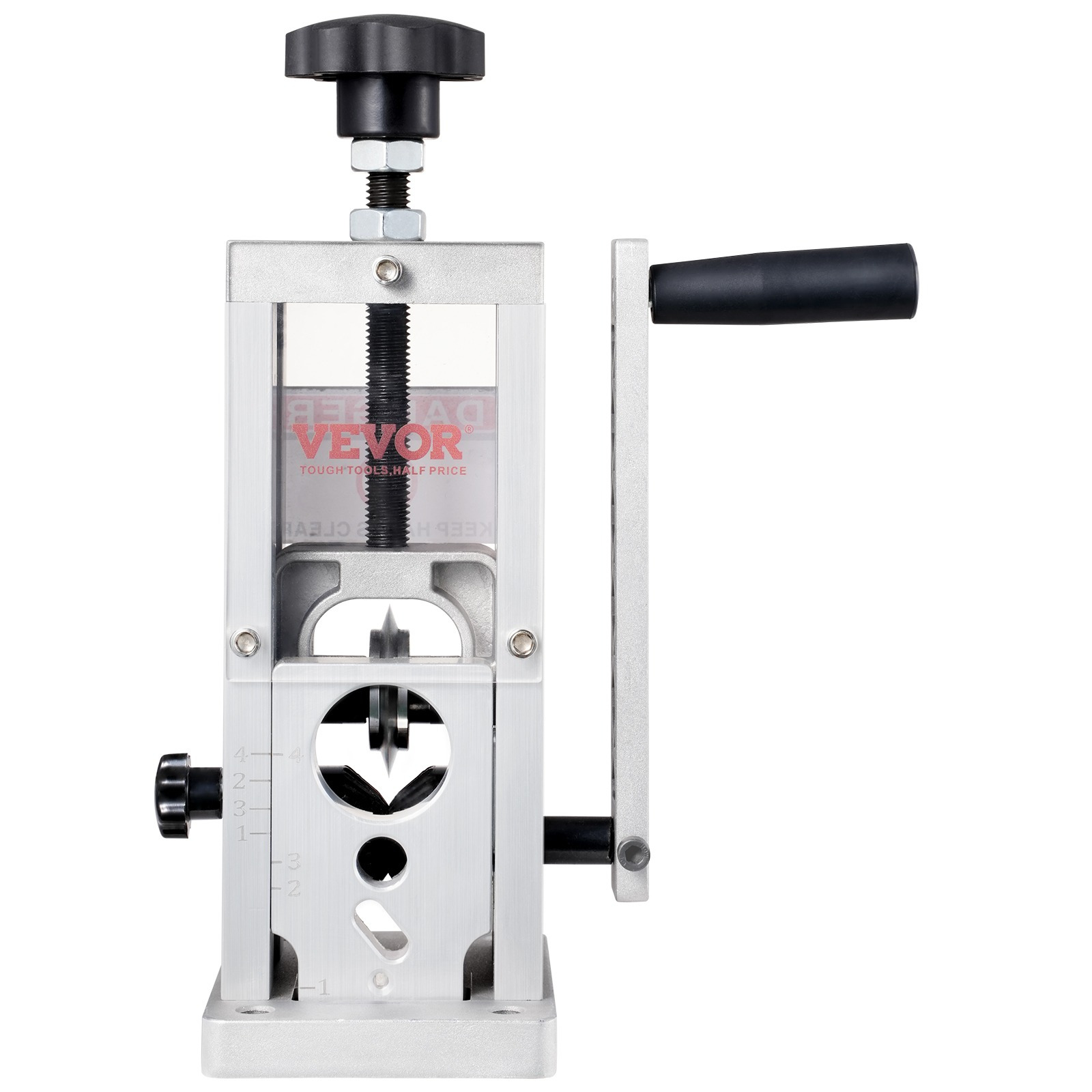 Vevor Manual Wire Stripping Machine, 0.06''-1.57'' Copper Stripper With Hand Crank Or Drill Powered, Stripping Depth Reference, Portable Aluminum Frame Wire Peeler For Scrap Copper Recycling