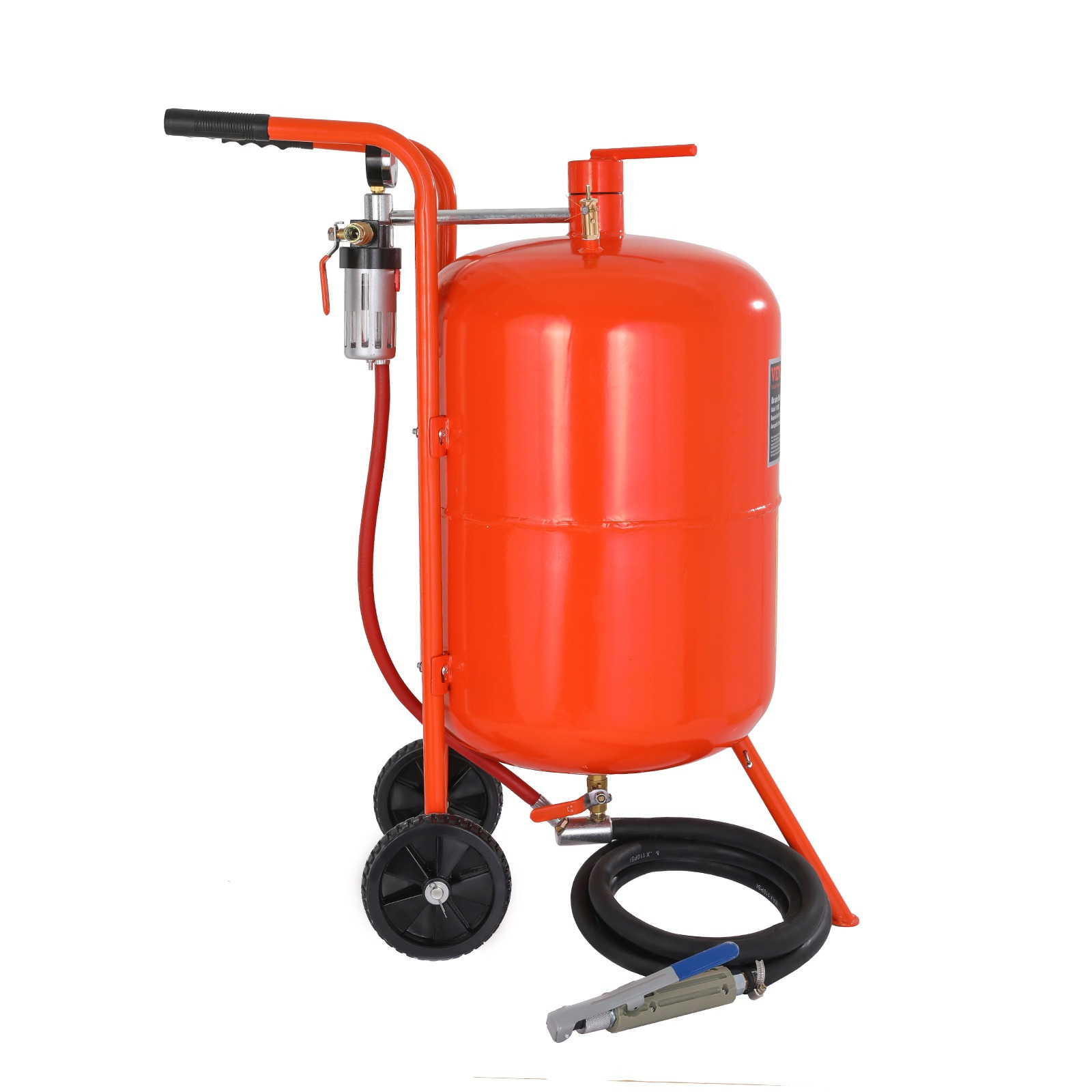 Vevor 20 Gallon Sand Blaster 60-110 Psi High Pressure Sandblaster With 4 Nozzles