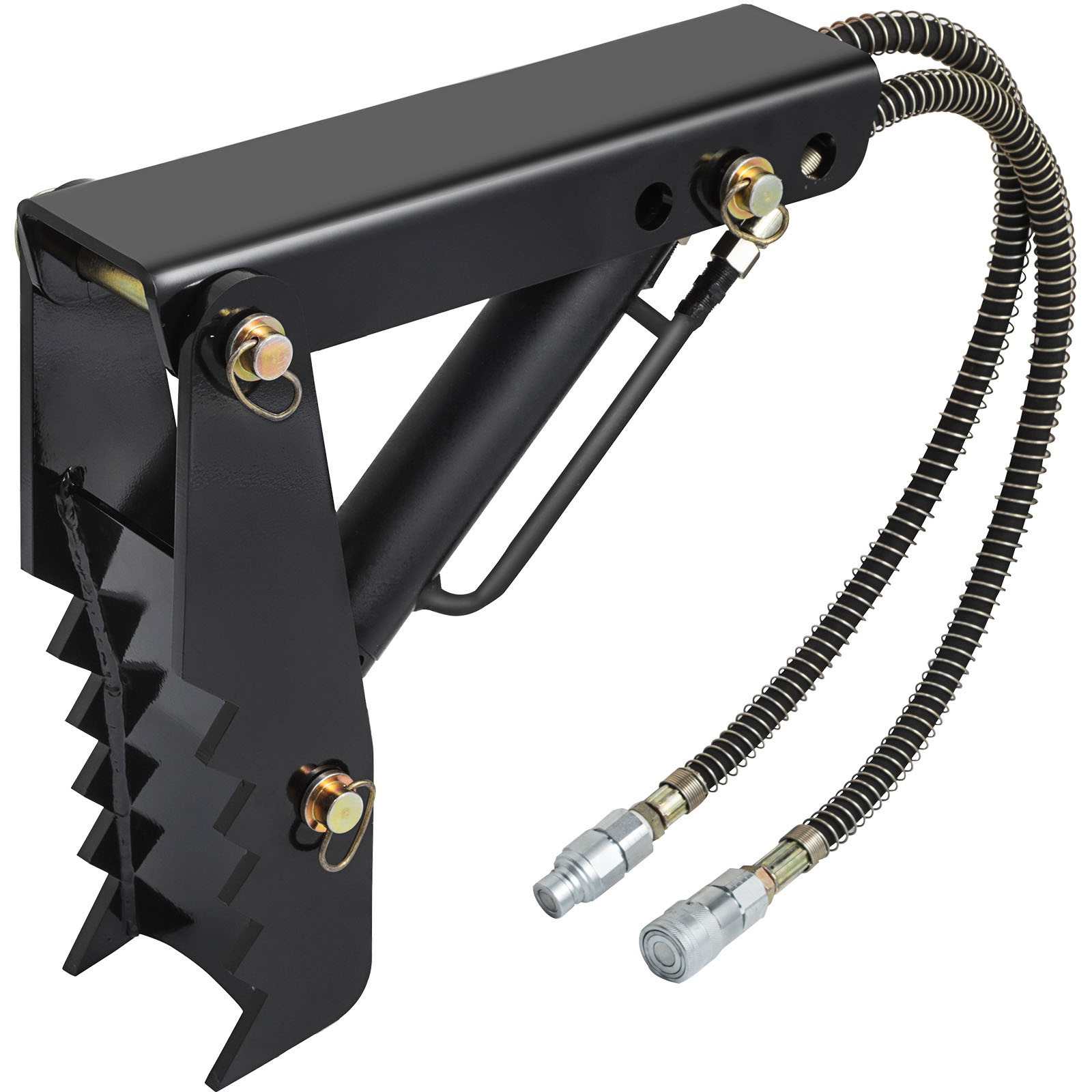 Vevor 18" Hydraulic Backhoe Thumb, 1/2" Thickness Heavy Duty Excavator Thumb, Black Steel Thumb Attachments With Hydraulic Cylinder, Mechanical Hydraulic Thumb For Backhoe/excavator