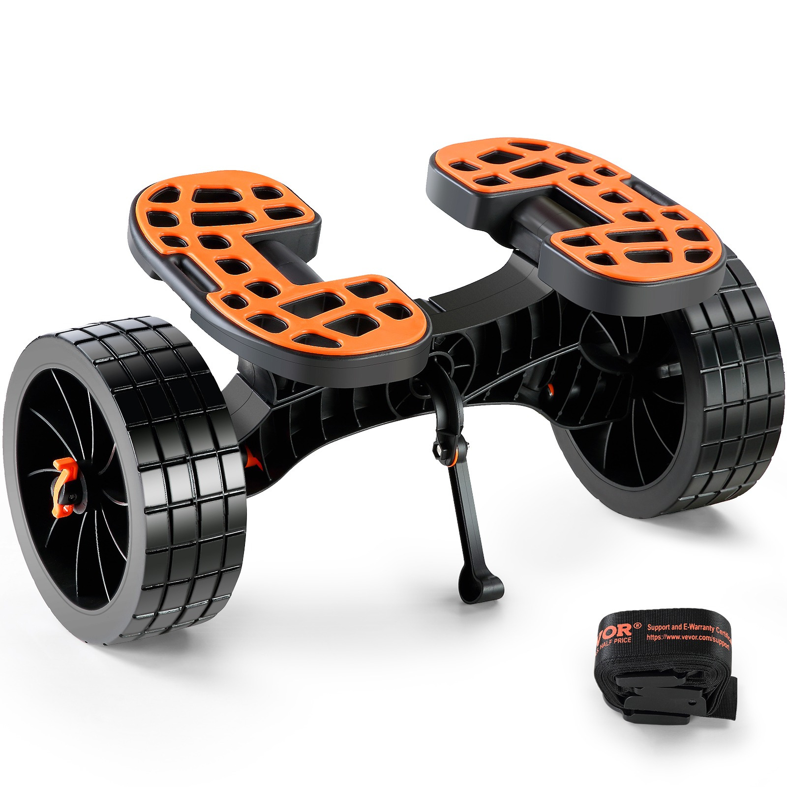 Image of Vevor Kayak Trolley 145 Kg Detachable Canoe Transport Cart With Cm Full Wheels Adjustable Width Non-slip Support Foot For
