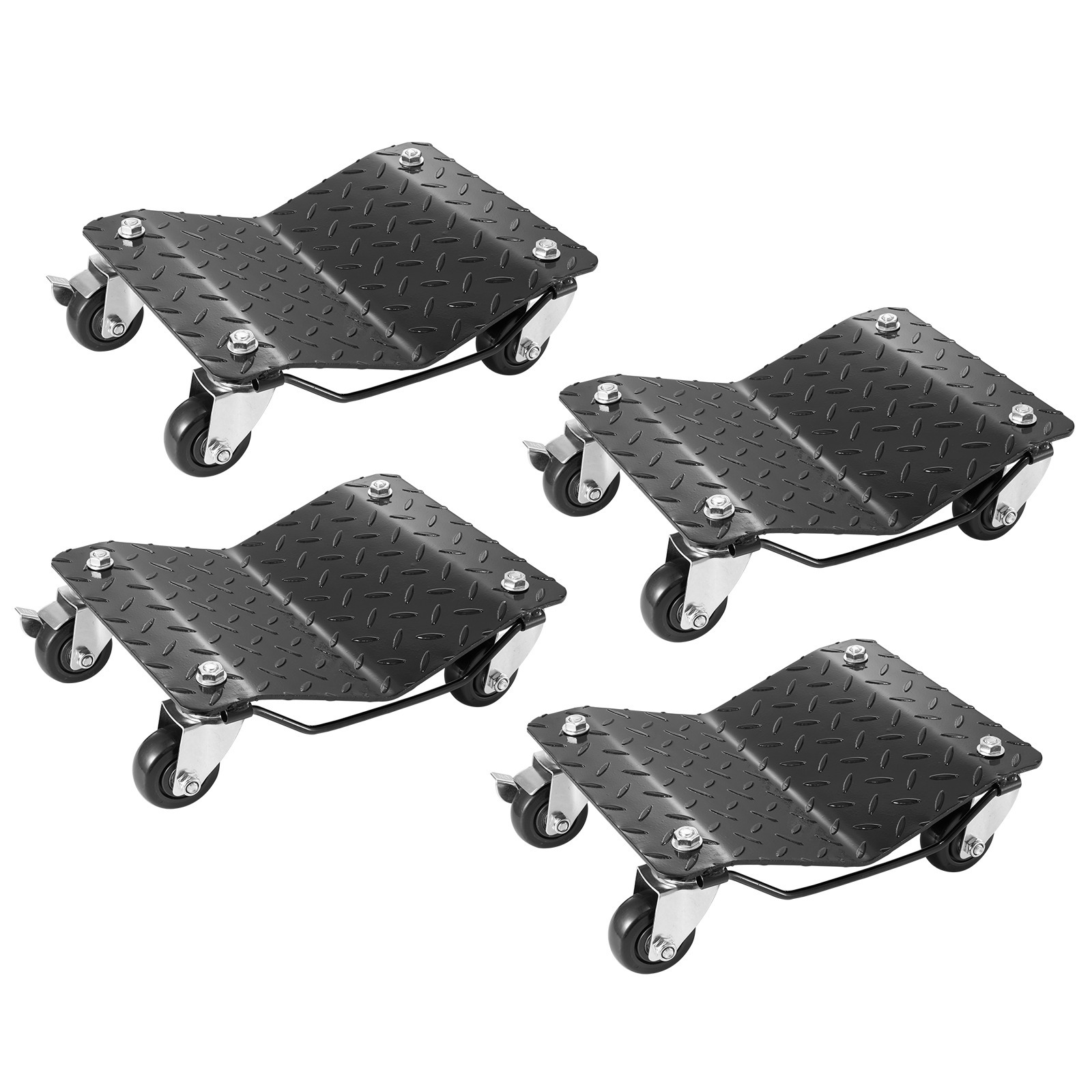 TEMU VEVOR Carrello per pneumatici di auto 4 pezzi Carrello per riparazione auto con capacit� di carico elevata 6000LB